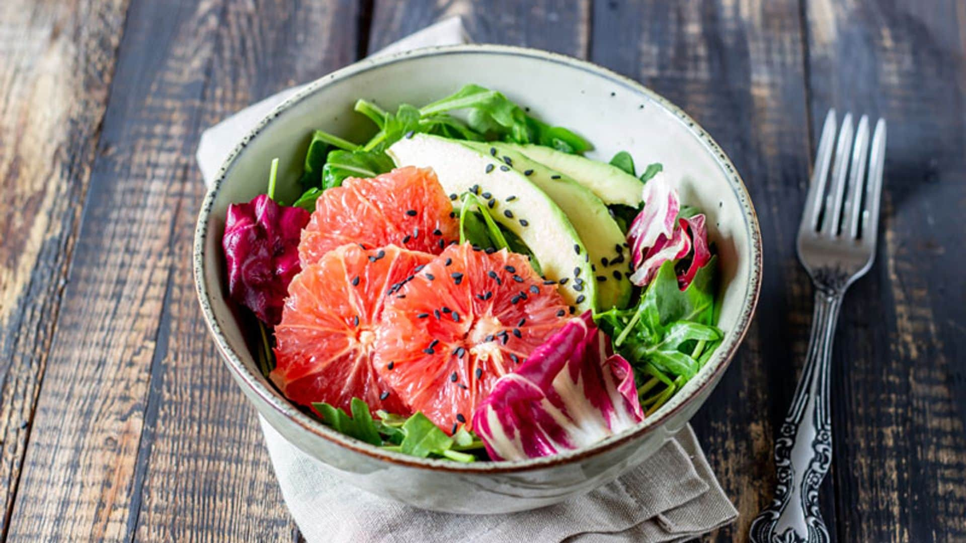 Ensalada de aguacate y pomelo