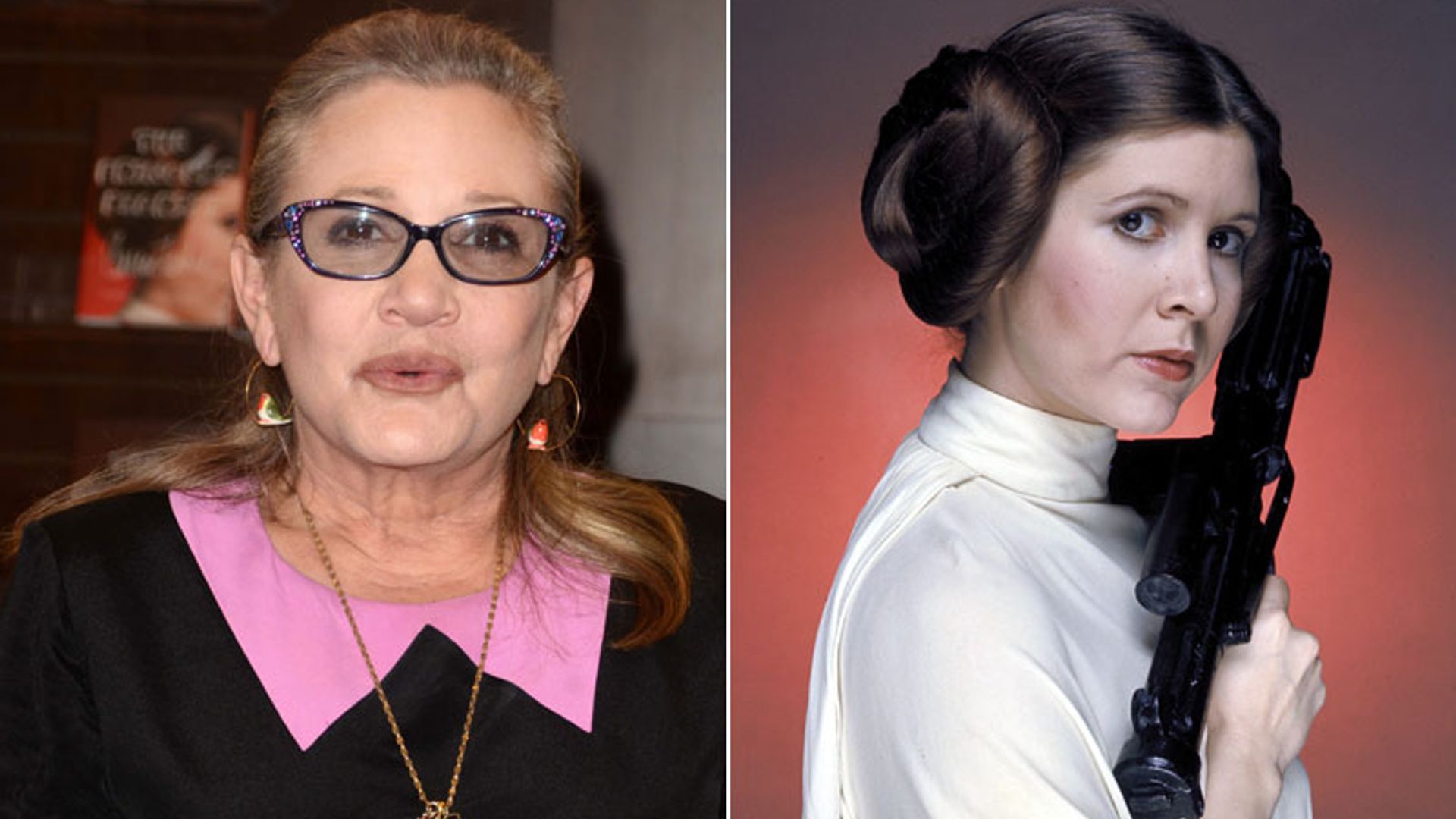 Carrie Fisher (la princesa Leia), grave tras sufrir un infarto cuando regresaba a casa por Navidad