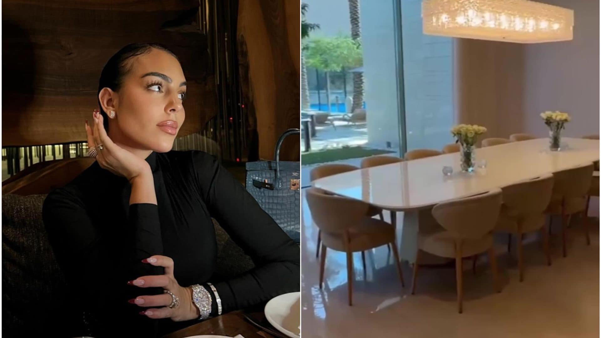 Georgina Rodríguez muestra a detalle su nueva y espectacular casa en Arabia Saudita