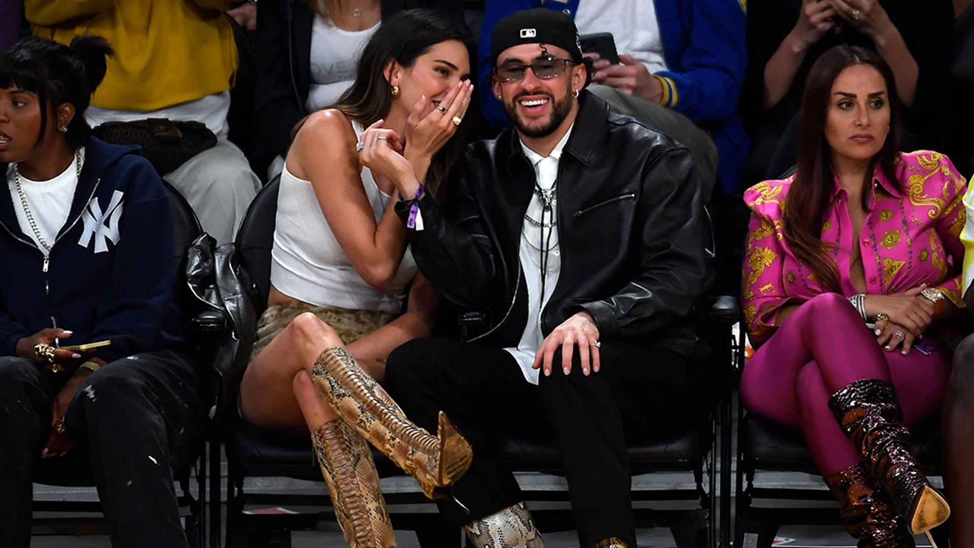 Kendall Jenner y Bad Bunny vuelven a coordinar sus looks, esta vez en el concierto de Drake