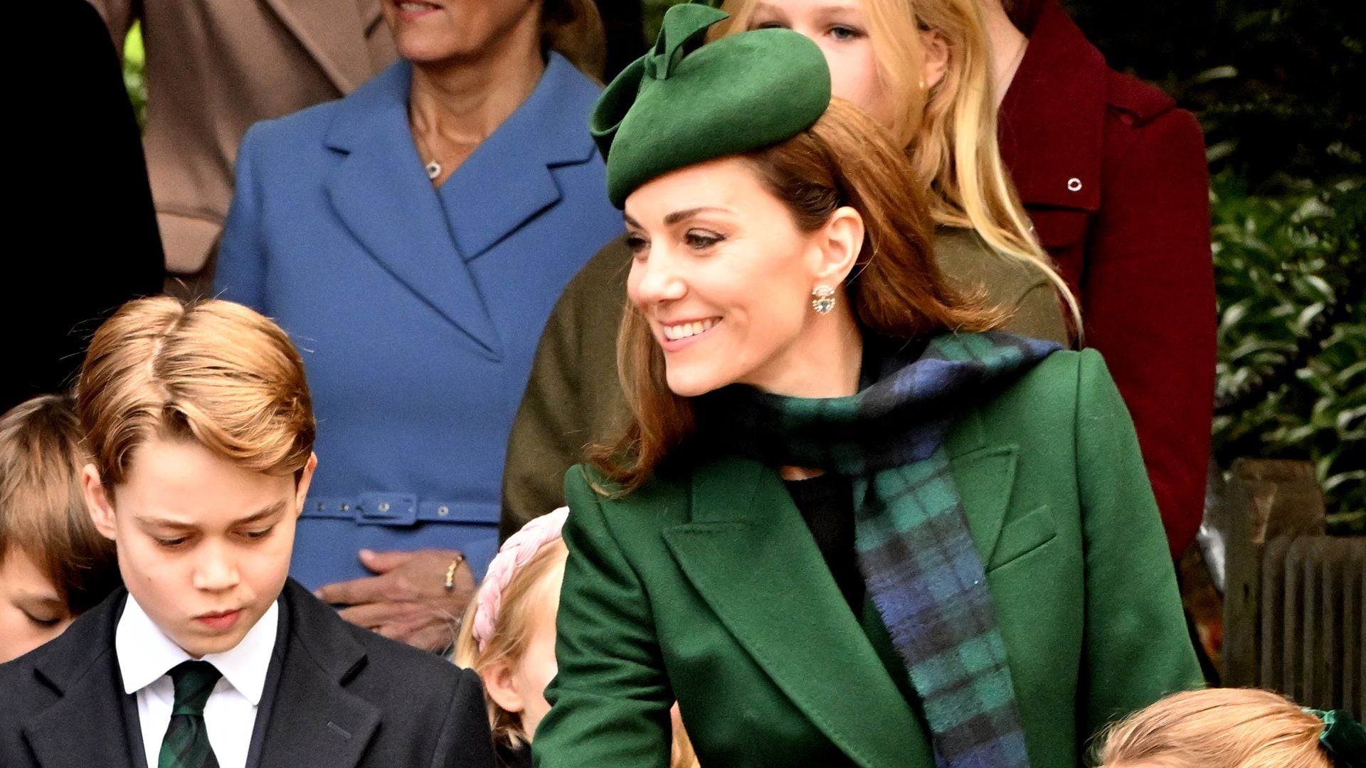 Kate Middleton elige el color verde para celebrar la Navidad en su año más difícil