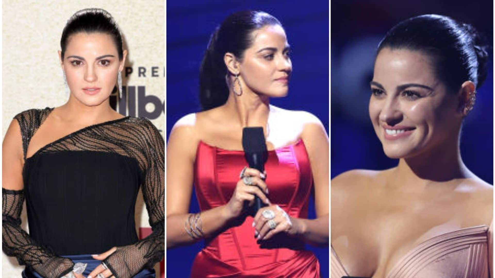 Maite Perroni y sus looks llenos de brillo para los Latin Billboard 2021