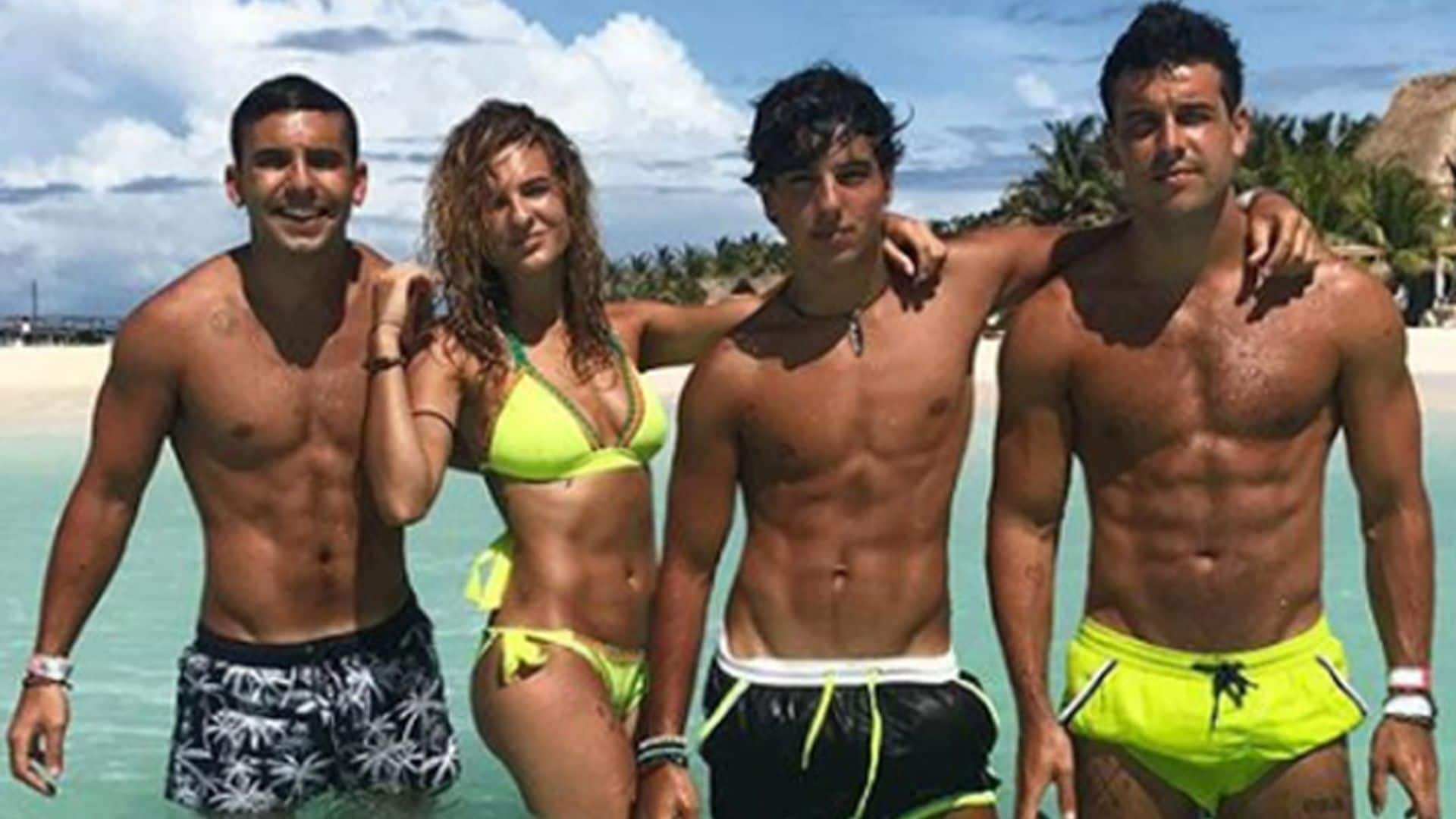 Los hermanos Casas, una familia ‘modelo’ de vacaciones en el Caribe