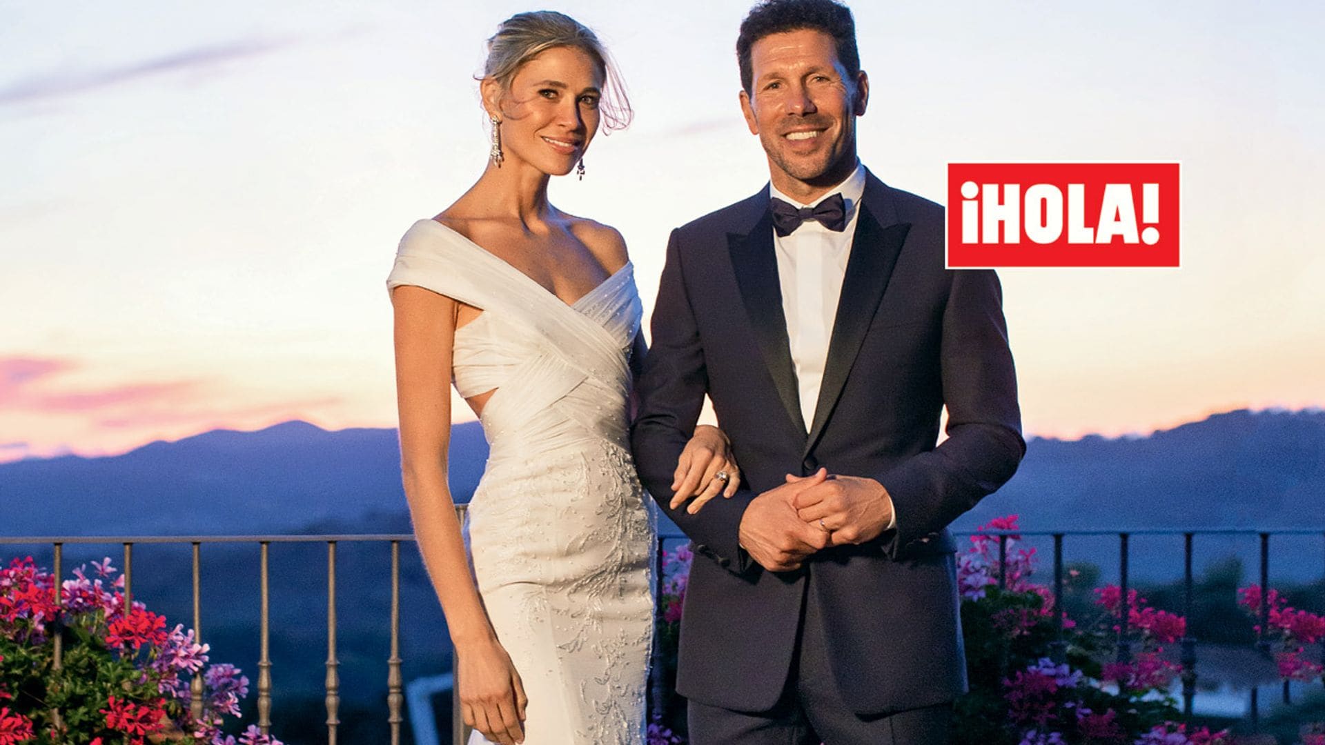 En ¡HOLA!: Carla Pereyra y Diego Simeone, su romántica boda en la Toscana