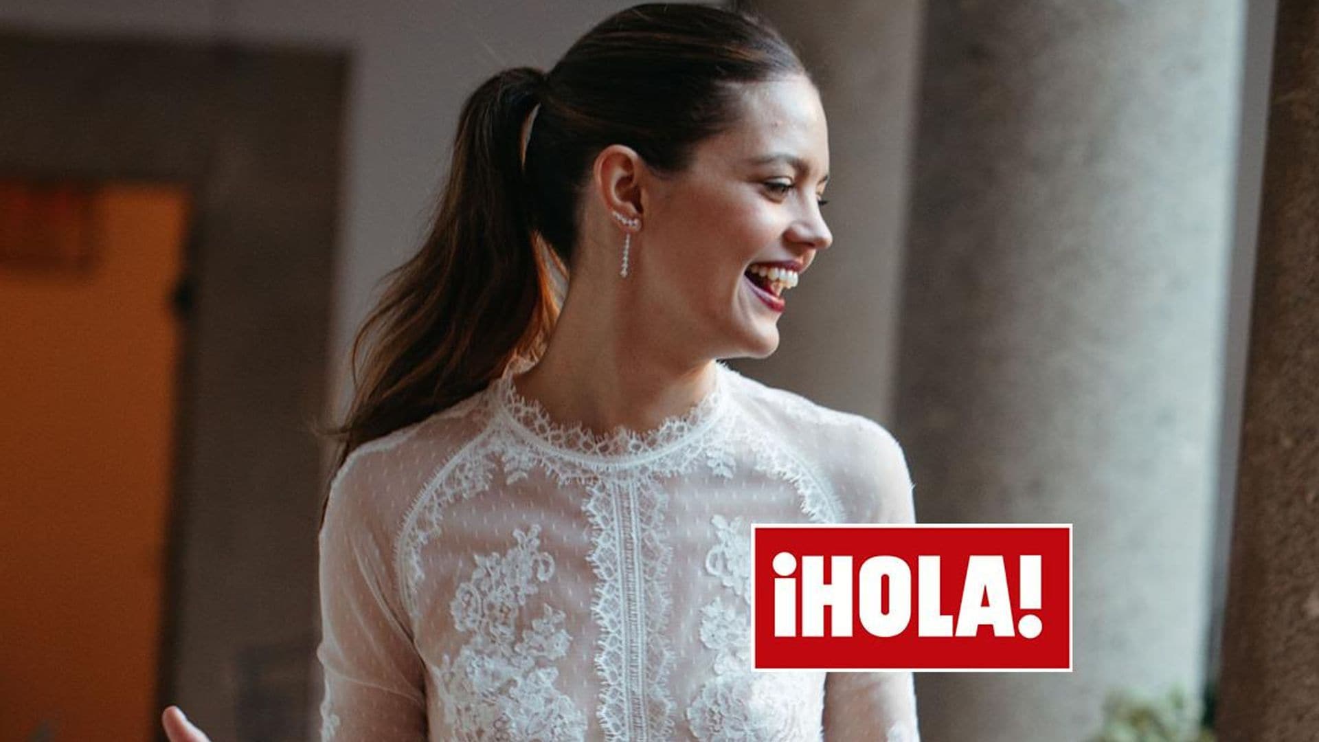 Isabelle Junot, nueva marquesa de Cubas, sorprende en su boda con un segundo vestido de novia