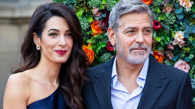 george and amal clooney in edinburgh to receive charity award