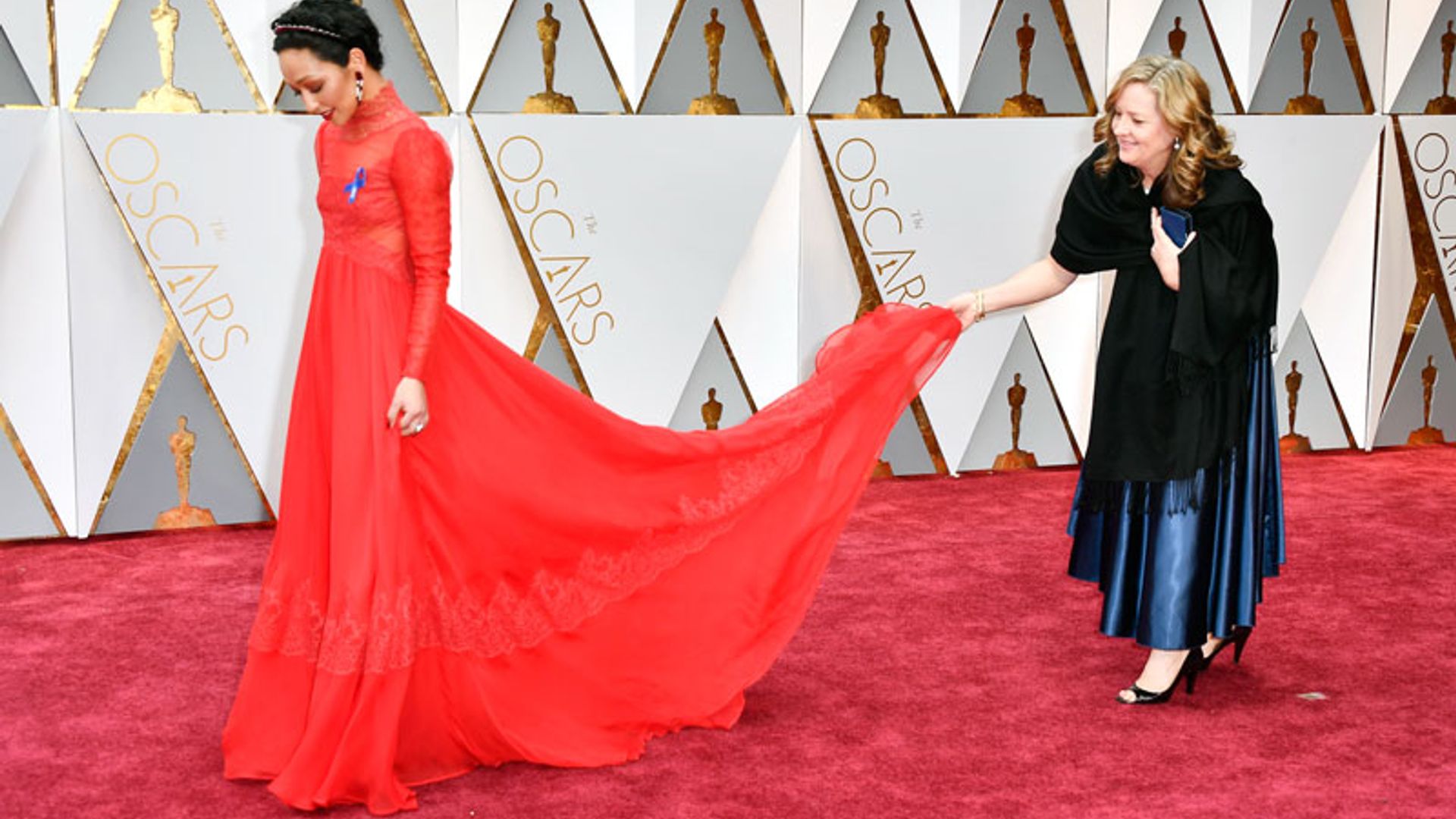 Despliegue de 'glamour' en la alfombra roja de los Oscar