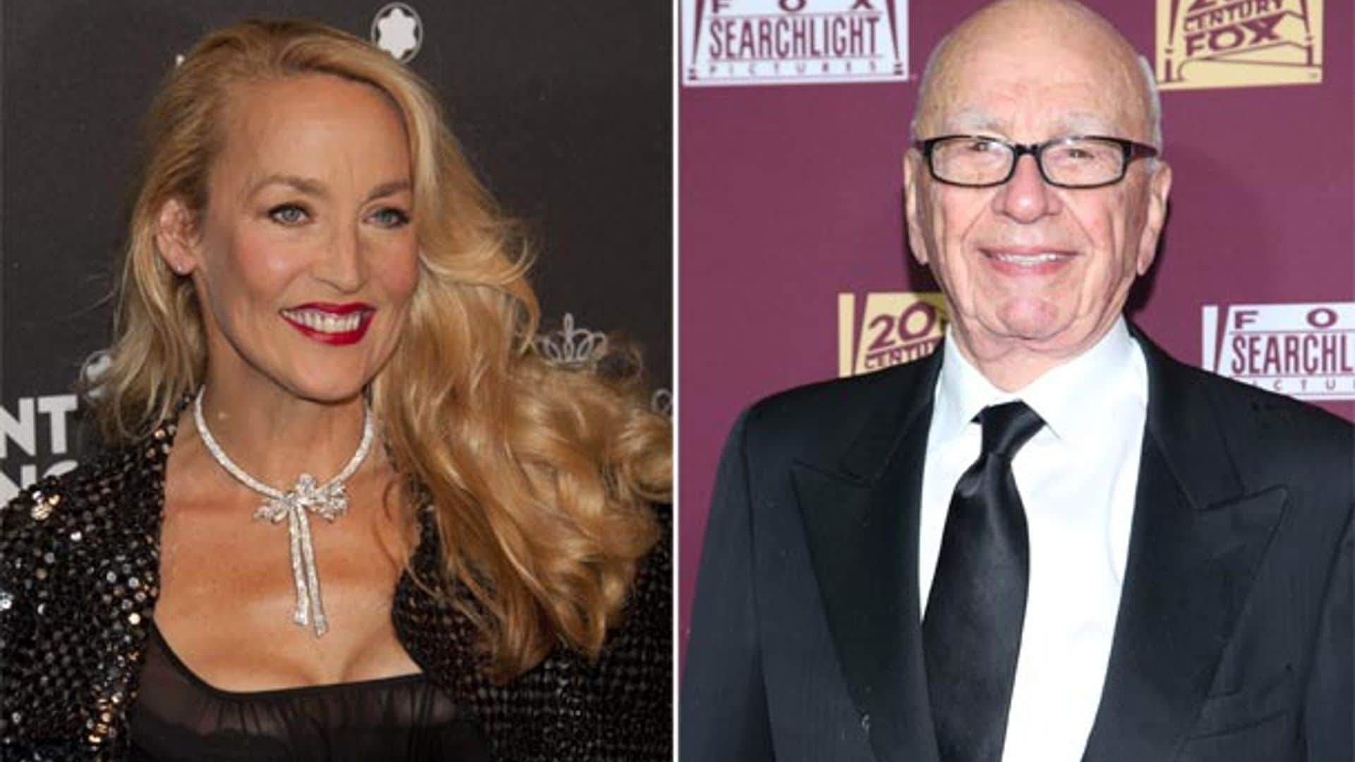 La modelo Jerry Hall y el millonario Rupert Murdoch, pareja sorpresa del otoño