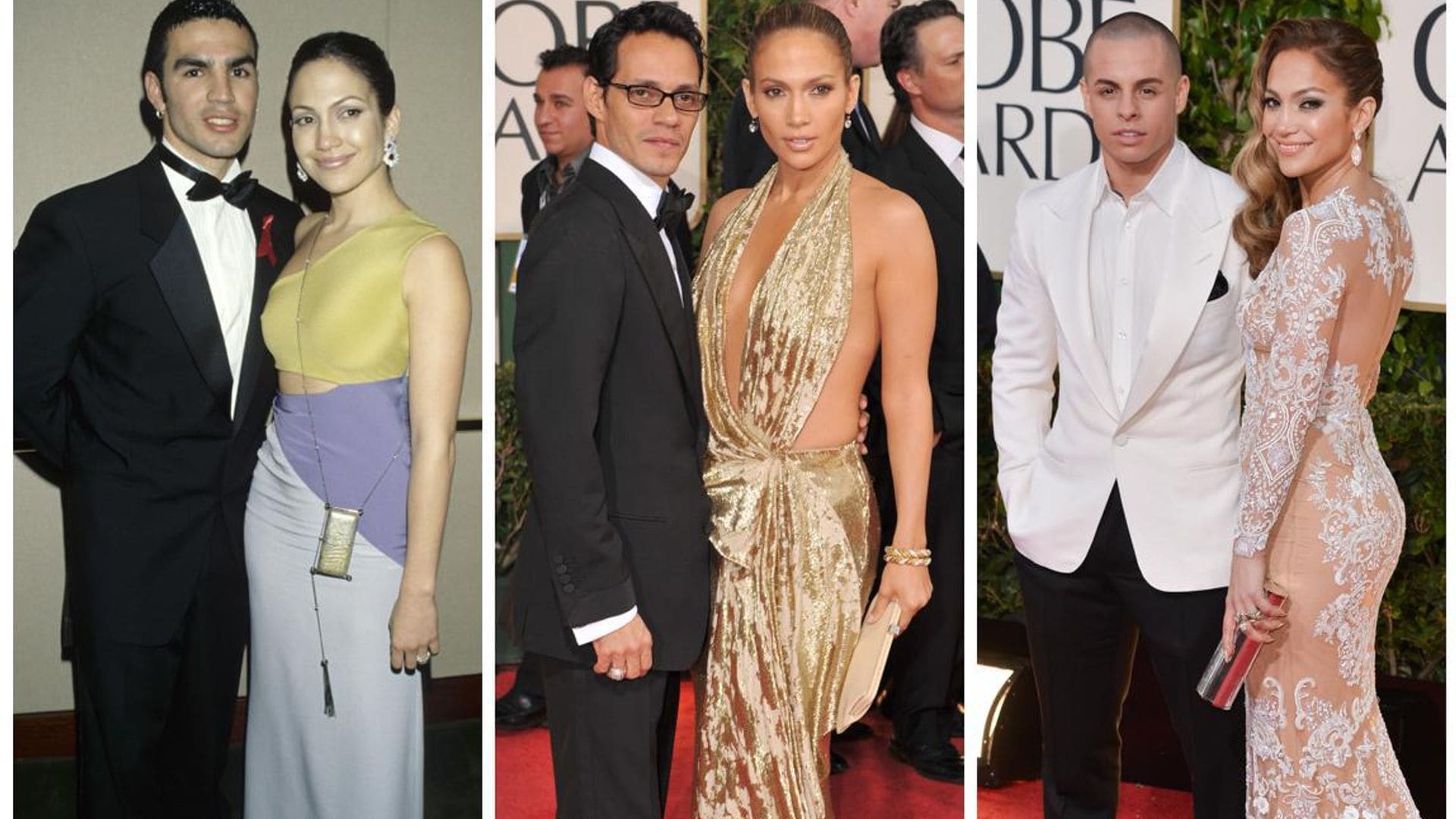 El paso de Jennifer Lopez -y sus examores- por los Golden Globes