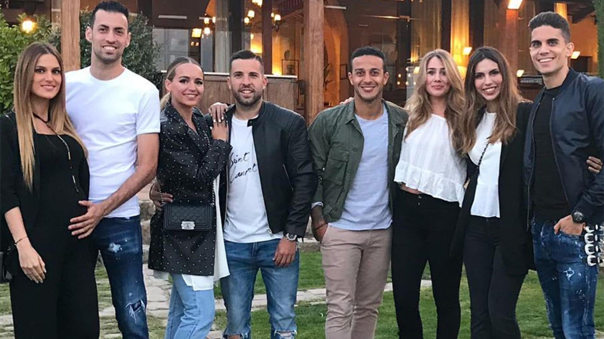 La escapada familiar de Jordi Alba, Sergio Busquets y Thiago Alcántara antes del Mundial