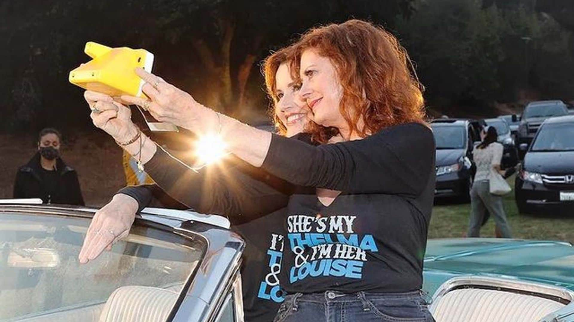 Susan Sarandon y Geena Davis, juntas para celebrar 30 años de 'Thelma & Louise': 'nosotras inventamos el selfie'