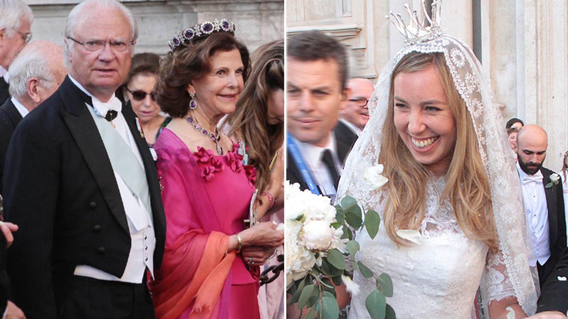 Los Reyes de Suecia y la princesa Victoria, invitados en la boda de Astrid Bernadotte y Filippo Bruti Liberati