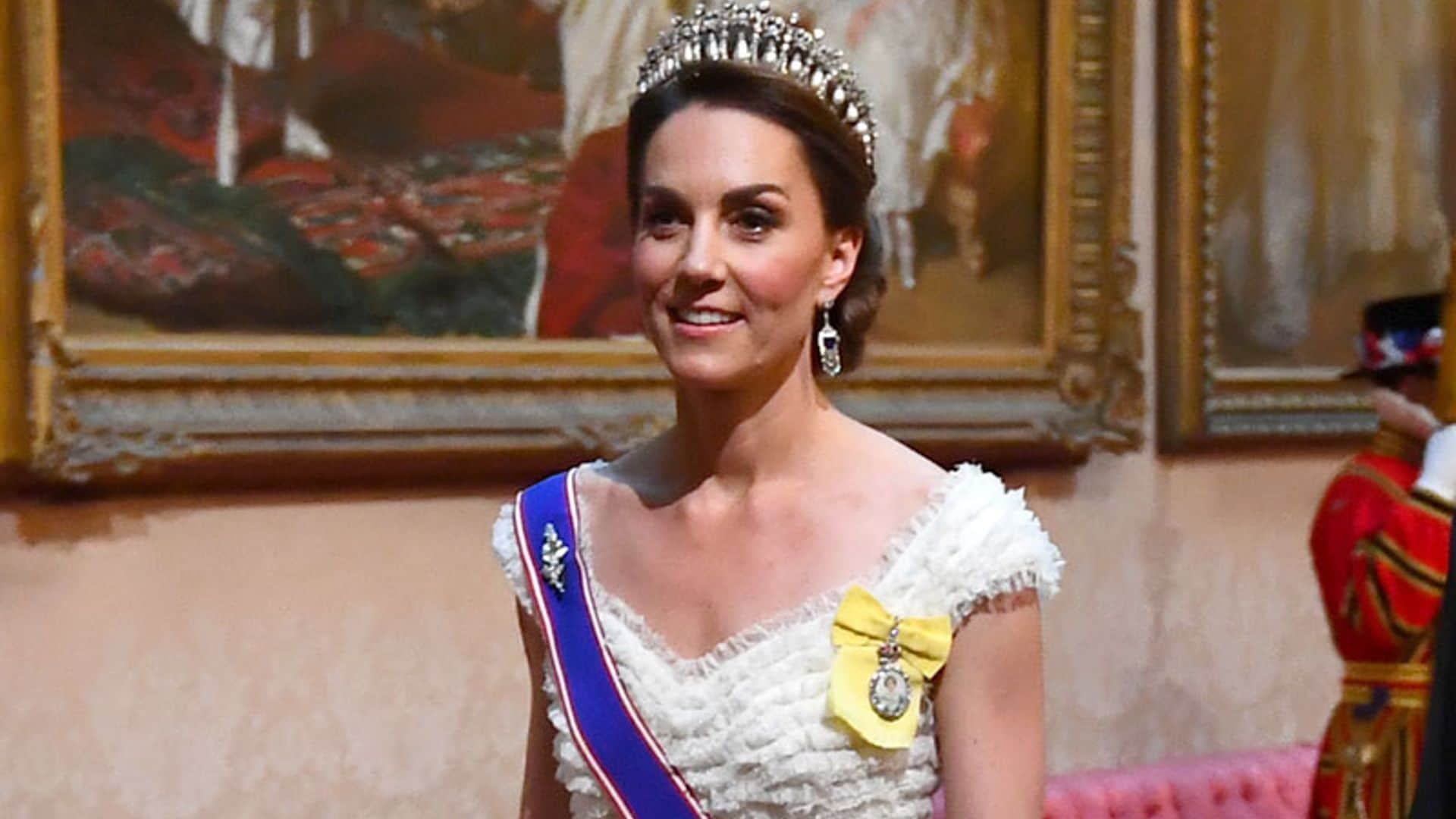 Kate recupera la tiara favorita de Diana de Gales en su cena con Melania Trump