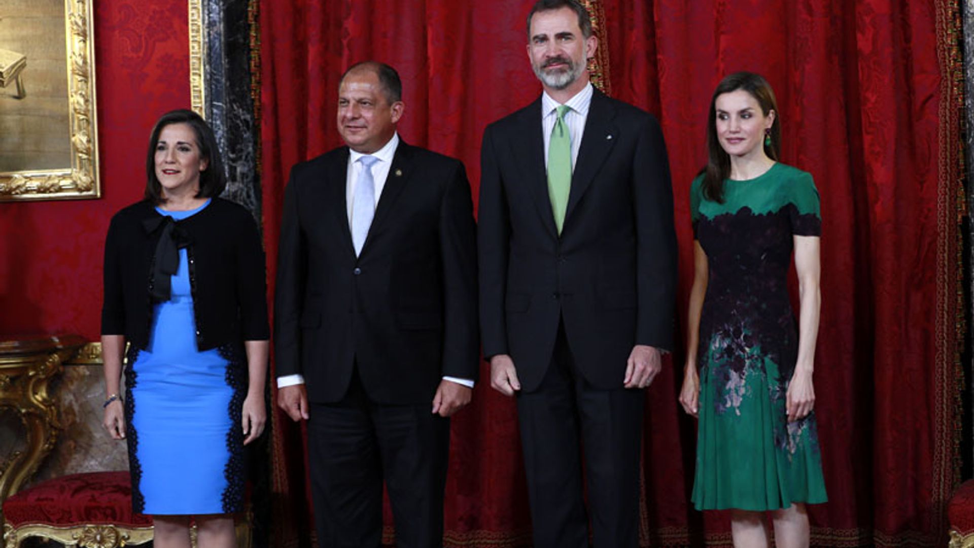 Compenetración total entre Letizia y la primera dama costarricense, la española Mercedes Peñas