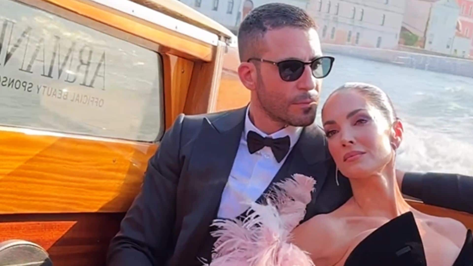 El vídeo viral de Miguel Ángel Silvestre y Eugenia Silva deslumbrantes en góndola en el Festival de Venecia