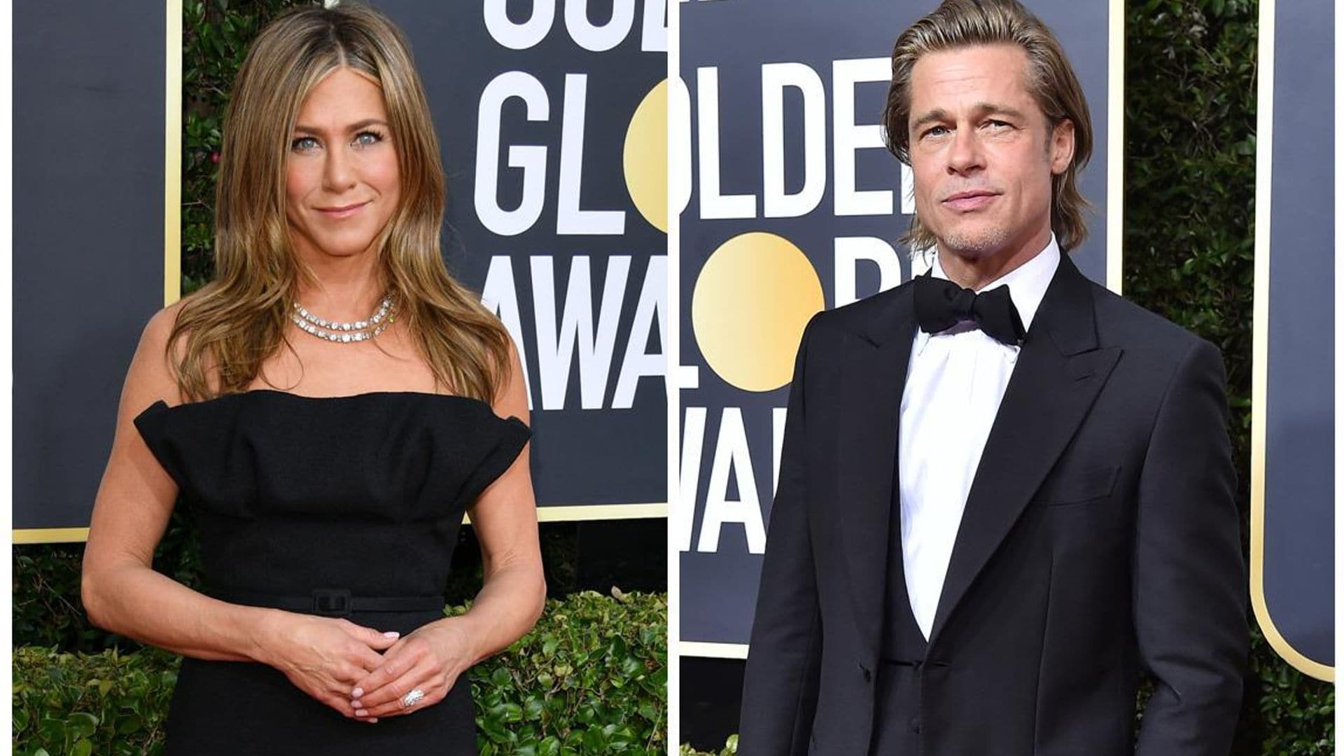 Así fue el esperado reencuentro de Jennifer Aniston y Brad Pitt en los Golden Globes 2020