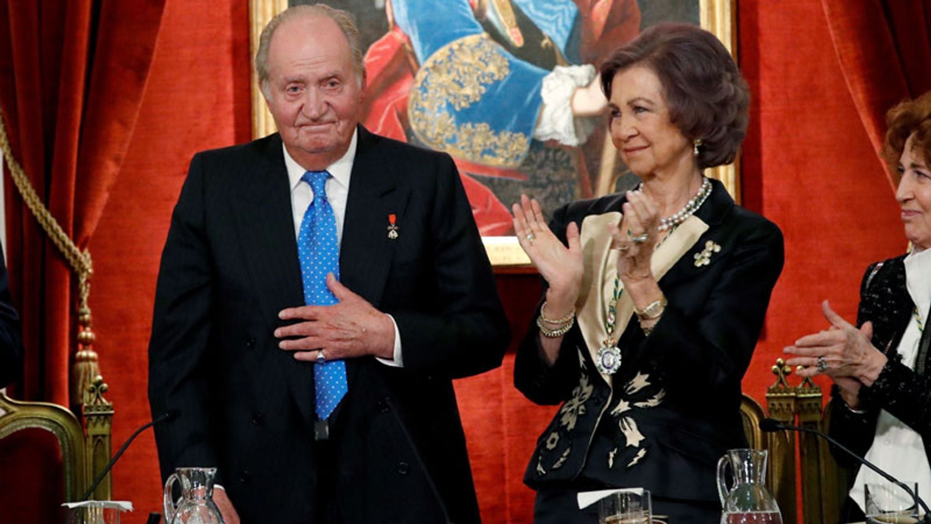 El Rey Juan Carlos, junto a Doña Sofía, homenajeado por su 80 cumpleaños en la Real Academia de la Historia