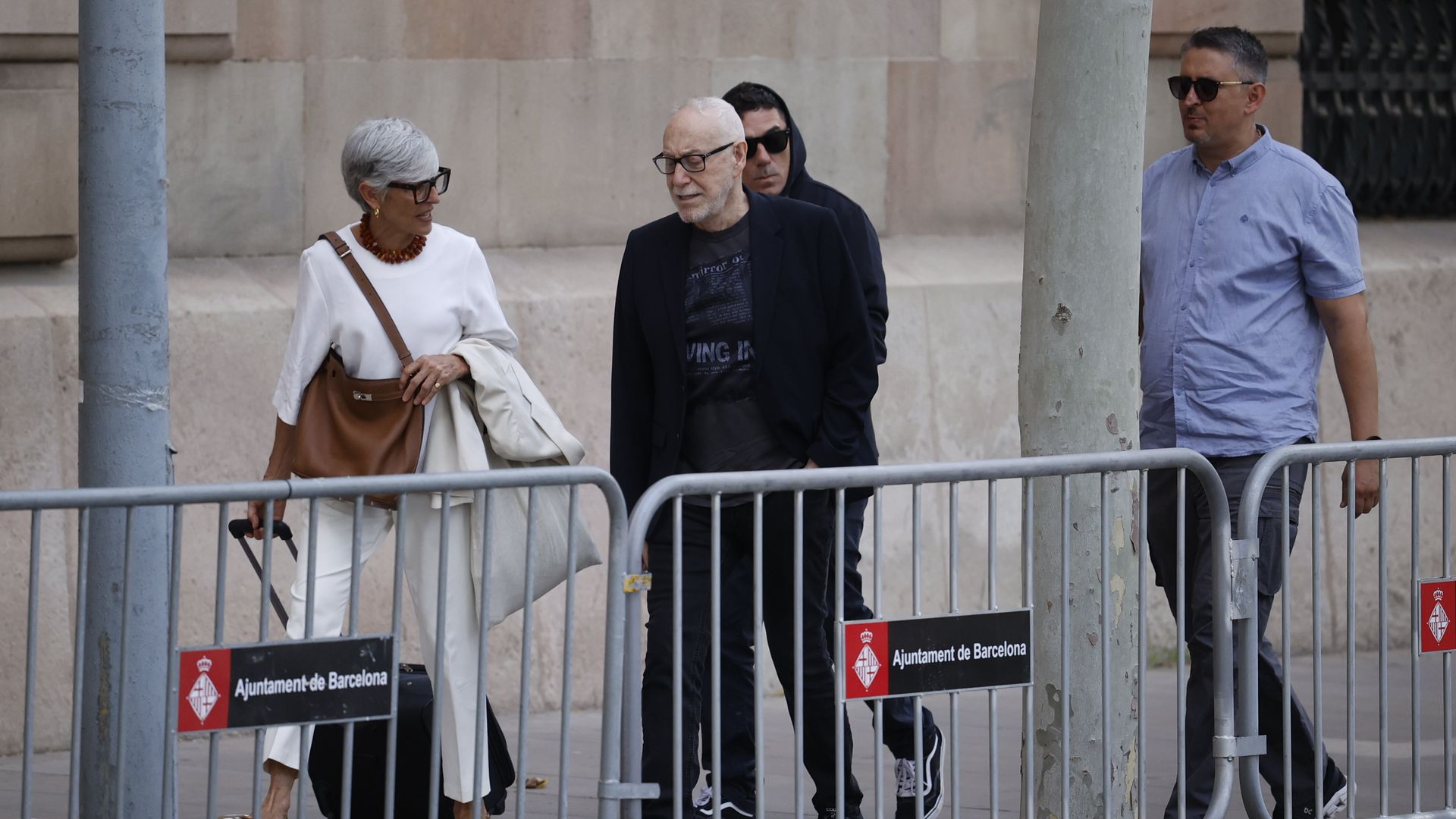 Josep Maria Mainat llega al juicio contra su exmujer por intento de asesinato, Barcelona julio 2024