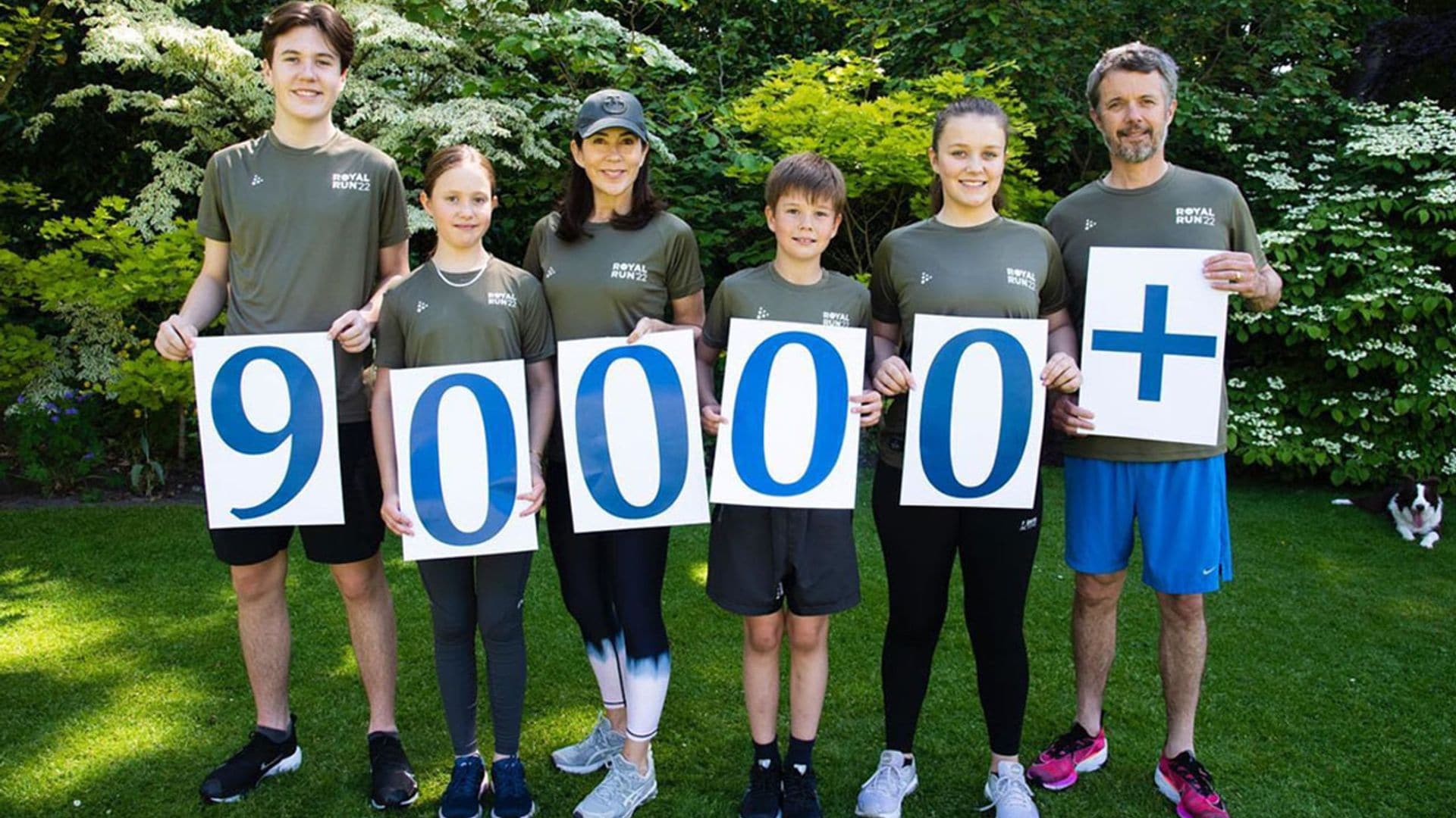 Federico y Mary de Dinamarca junto a sus cuatro hijos, unos expertos 'runners' en la carrera solidaria más esperada