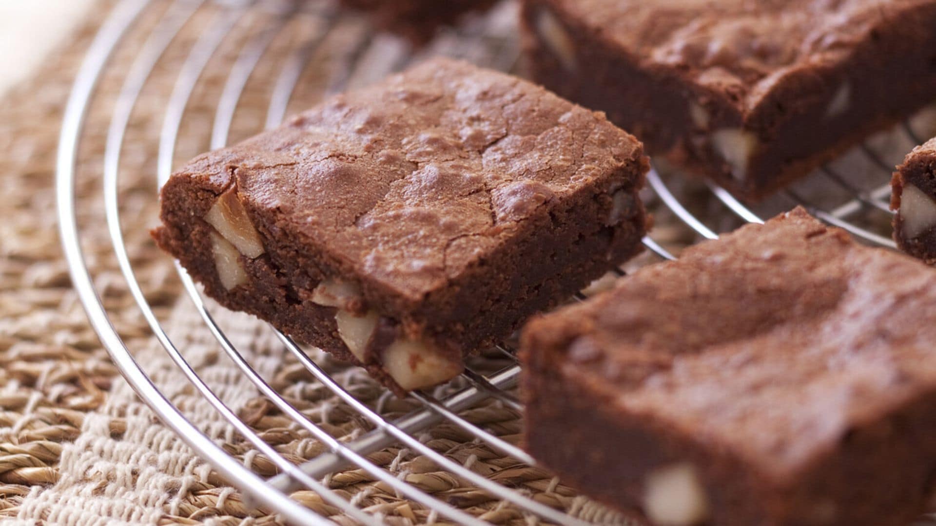 'Brownie' de chocolate con nueces de Brasil