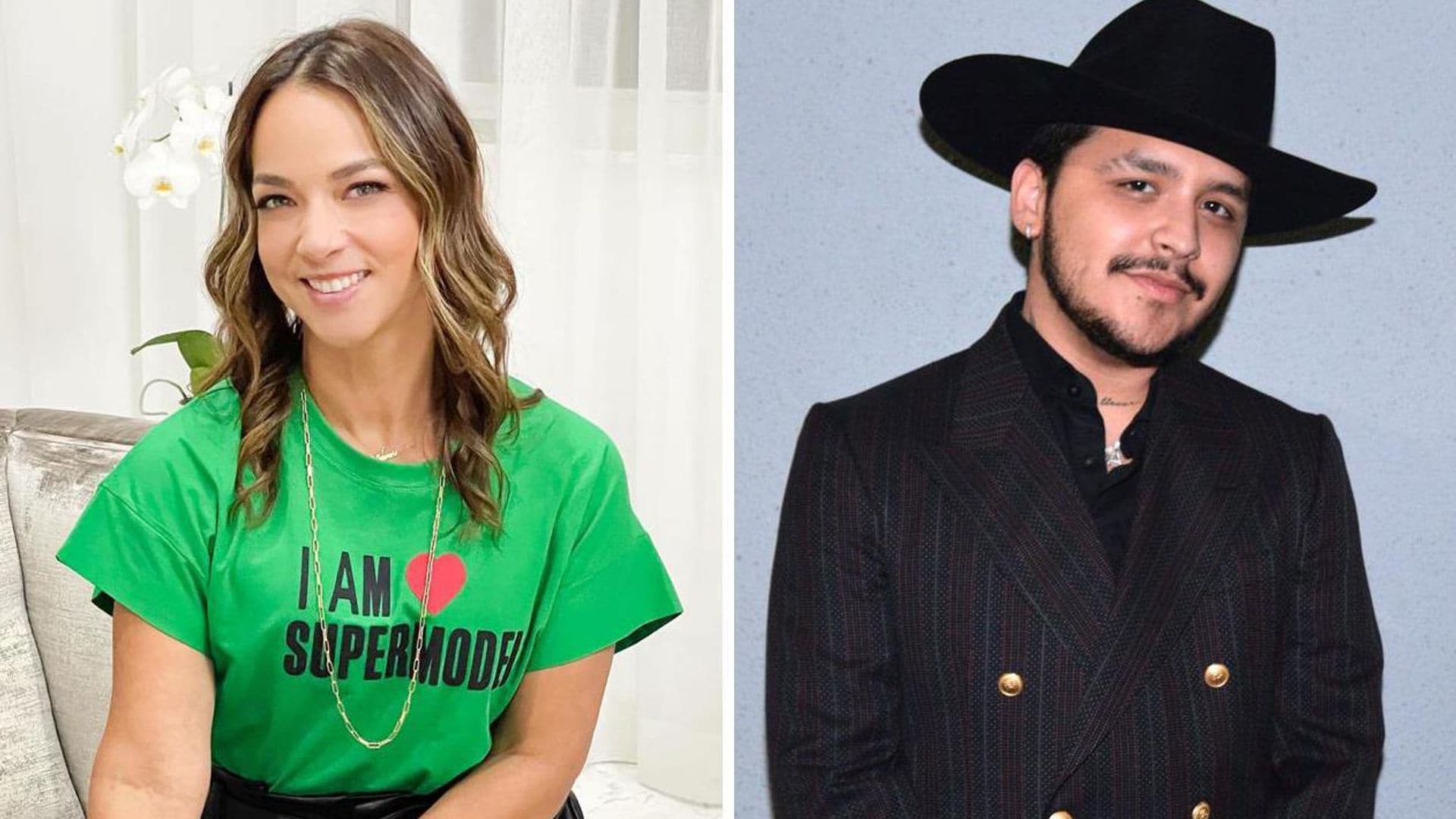 Christian Nodal tatúa a Adamari López, ¿qué le dibujó?