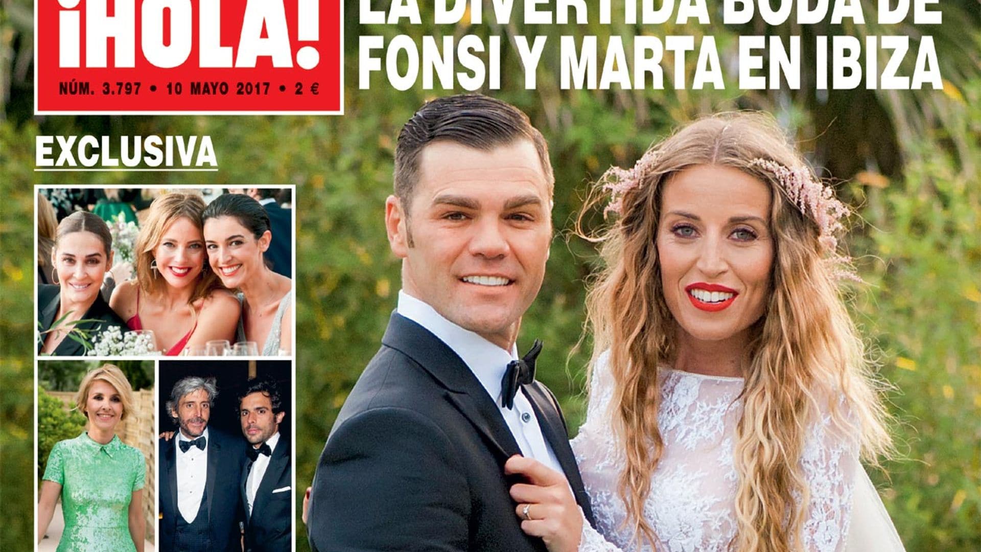 Exclusiva en ¡HOLA!: La divertida boda de Fonsi Nieto y Marta Castro en Ibiza