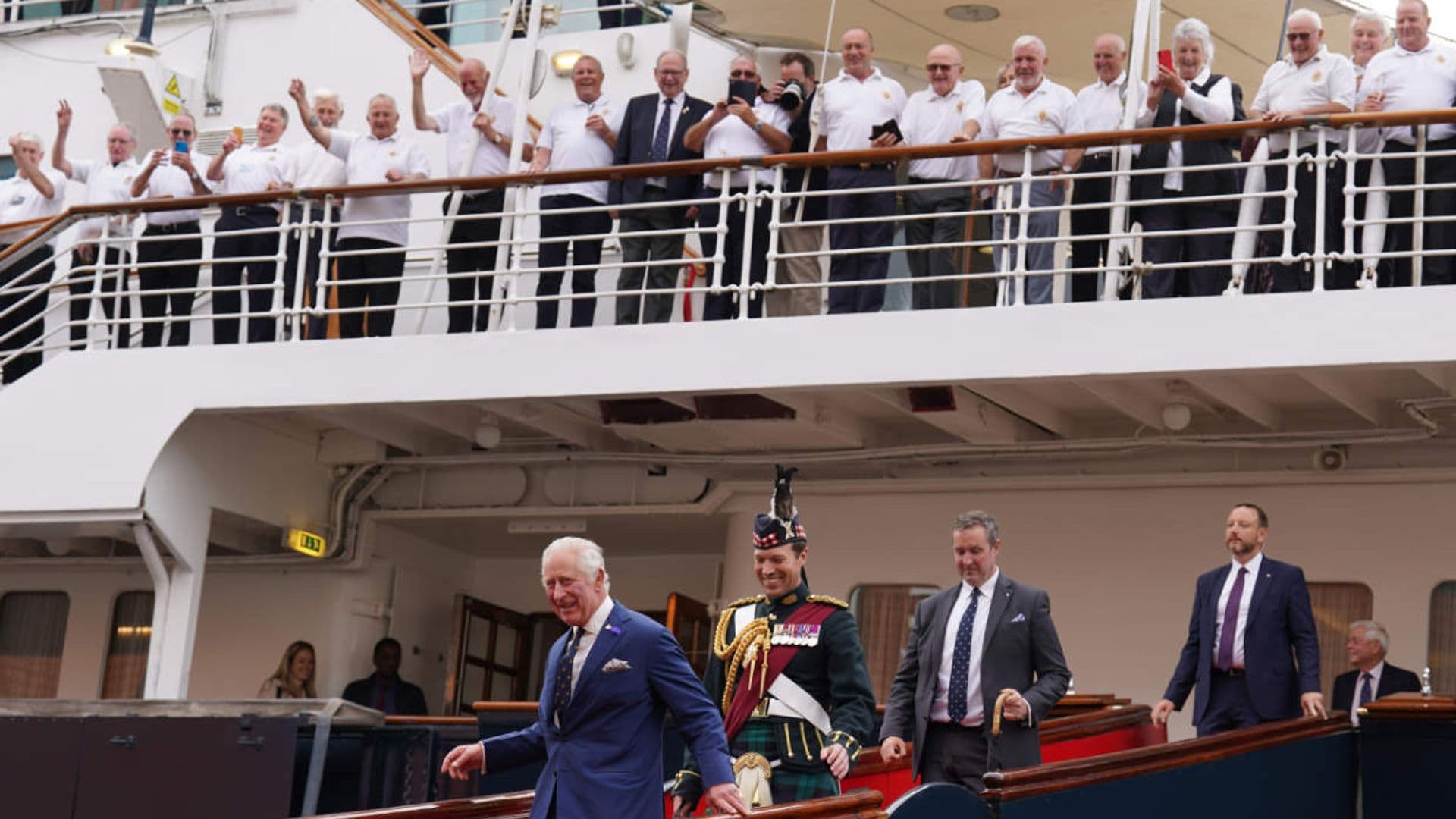 Carlos III visita cuatro décadas después el yate en el que pasó la luna de miel con Diana de Gales