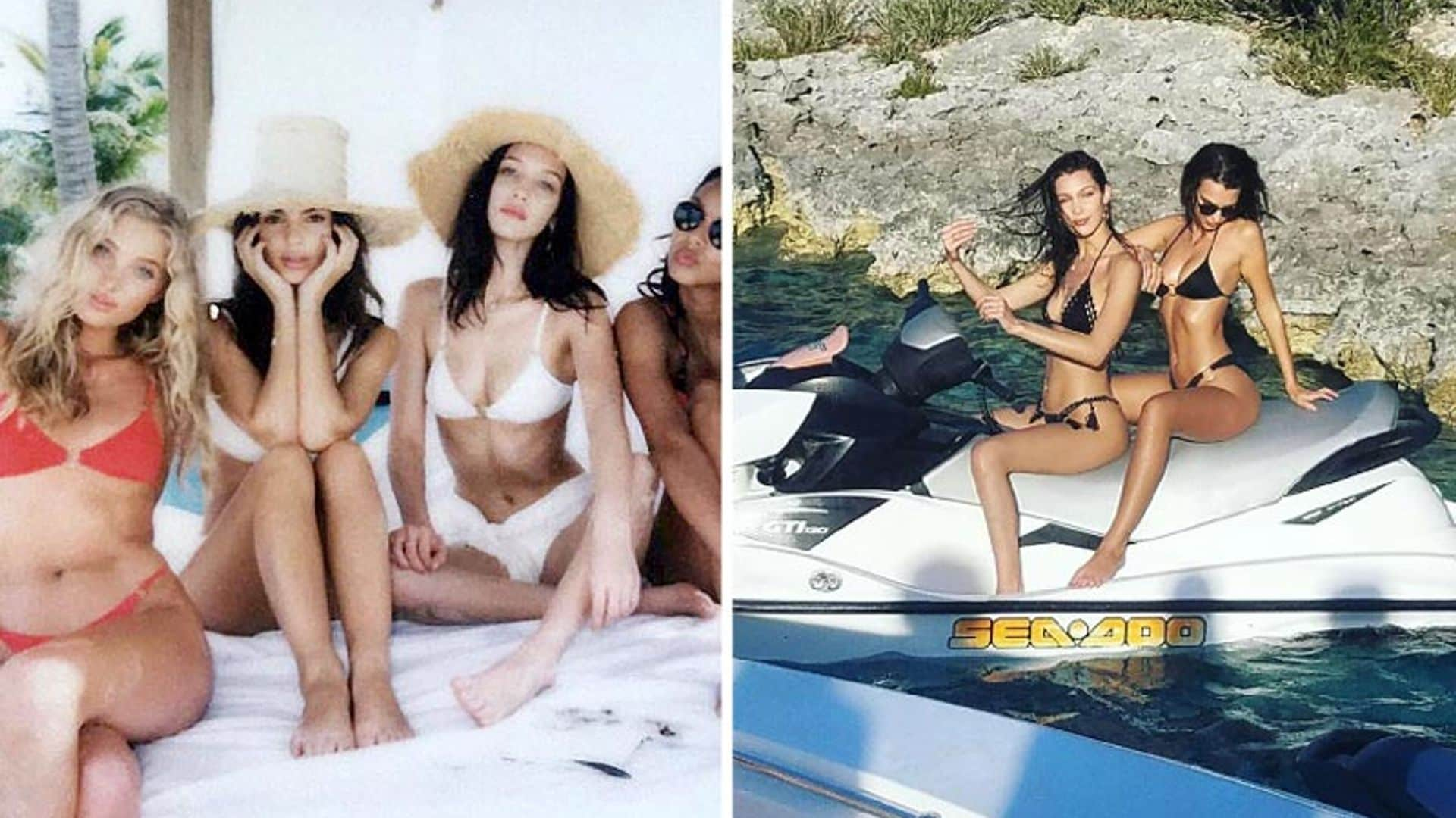 Bella Hadid, Lottie Moss, Emily Ratajkowski… huyen del invierno a la playa (y lucen ‘tipazo’ en bikini)