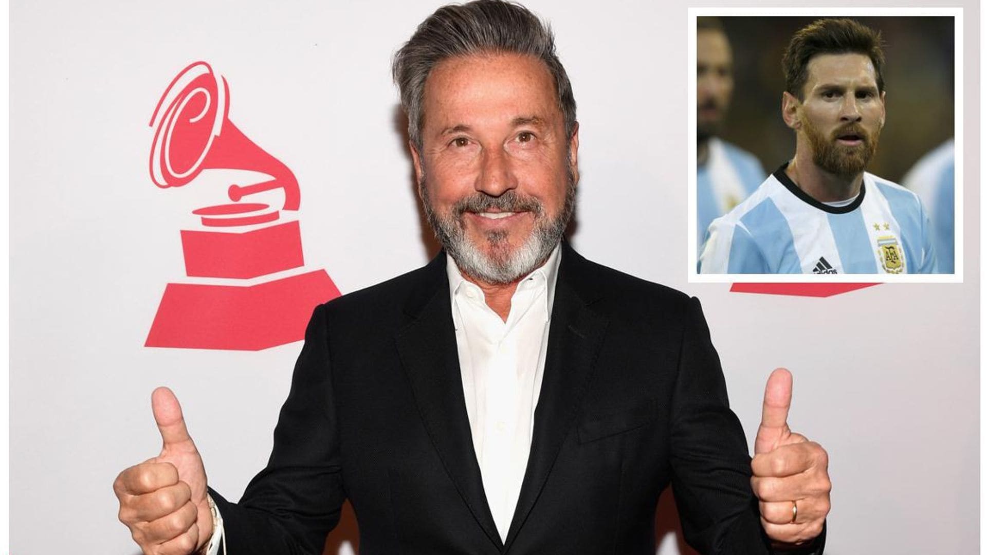 Ricardo Montaner bromea con su gran parecido a Lionel Messi