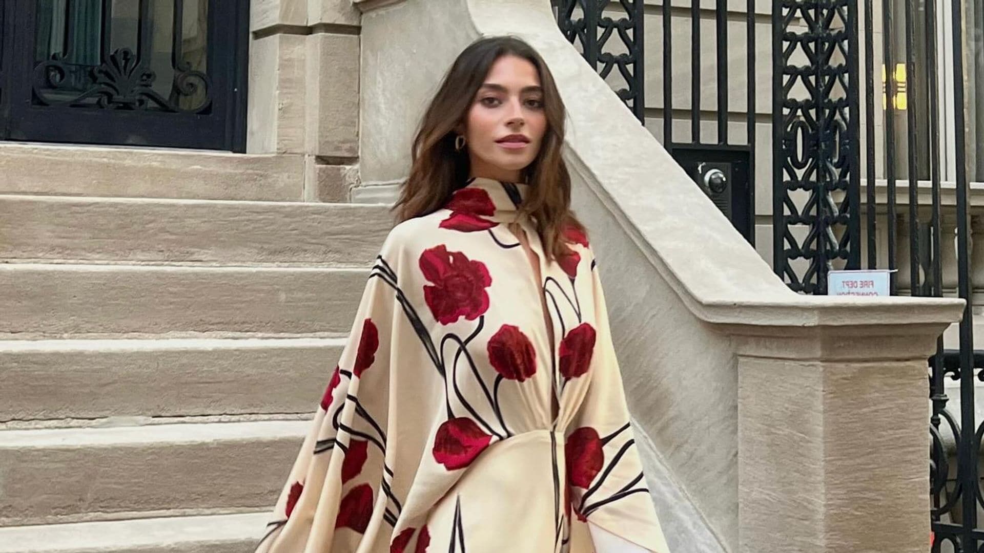 Rocío Crusset, una invitada impecable en Nueva York con su original vestido de flores