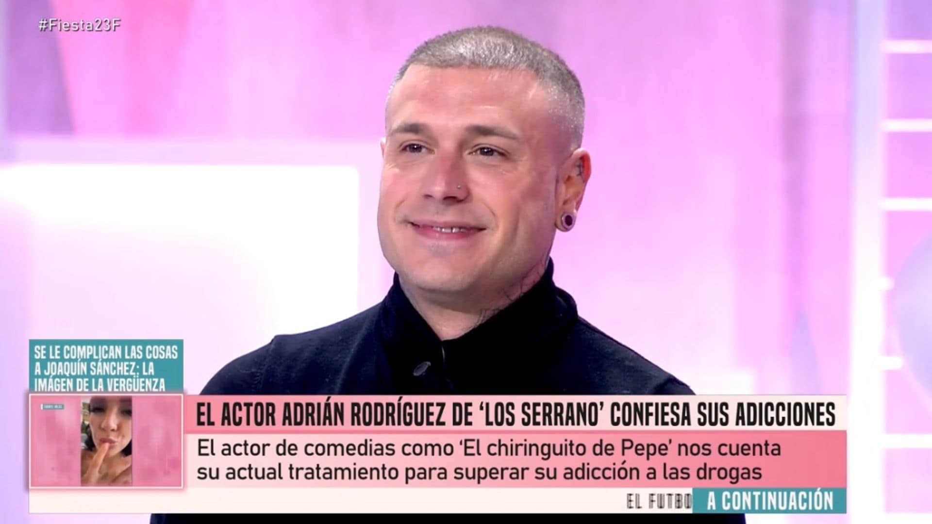 Adrián Rodríguez, de 'Los Serrano', en tratamiento por adicción: 'Se me iba la cabeza'