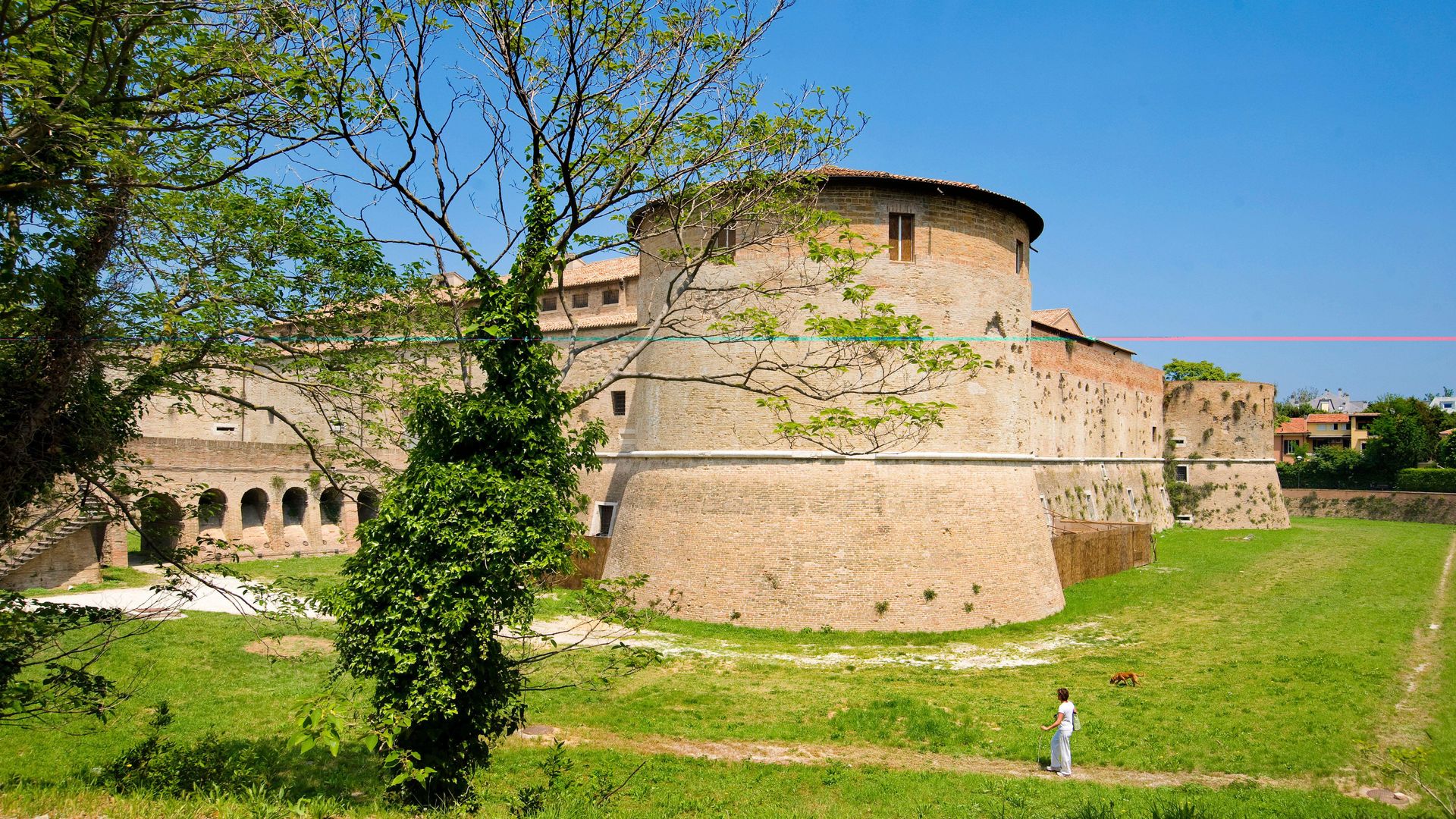 Rocca Constanza en Pesaro, Italia