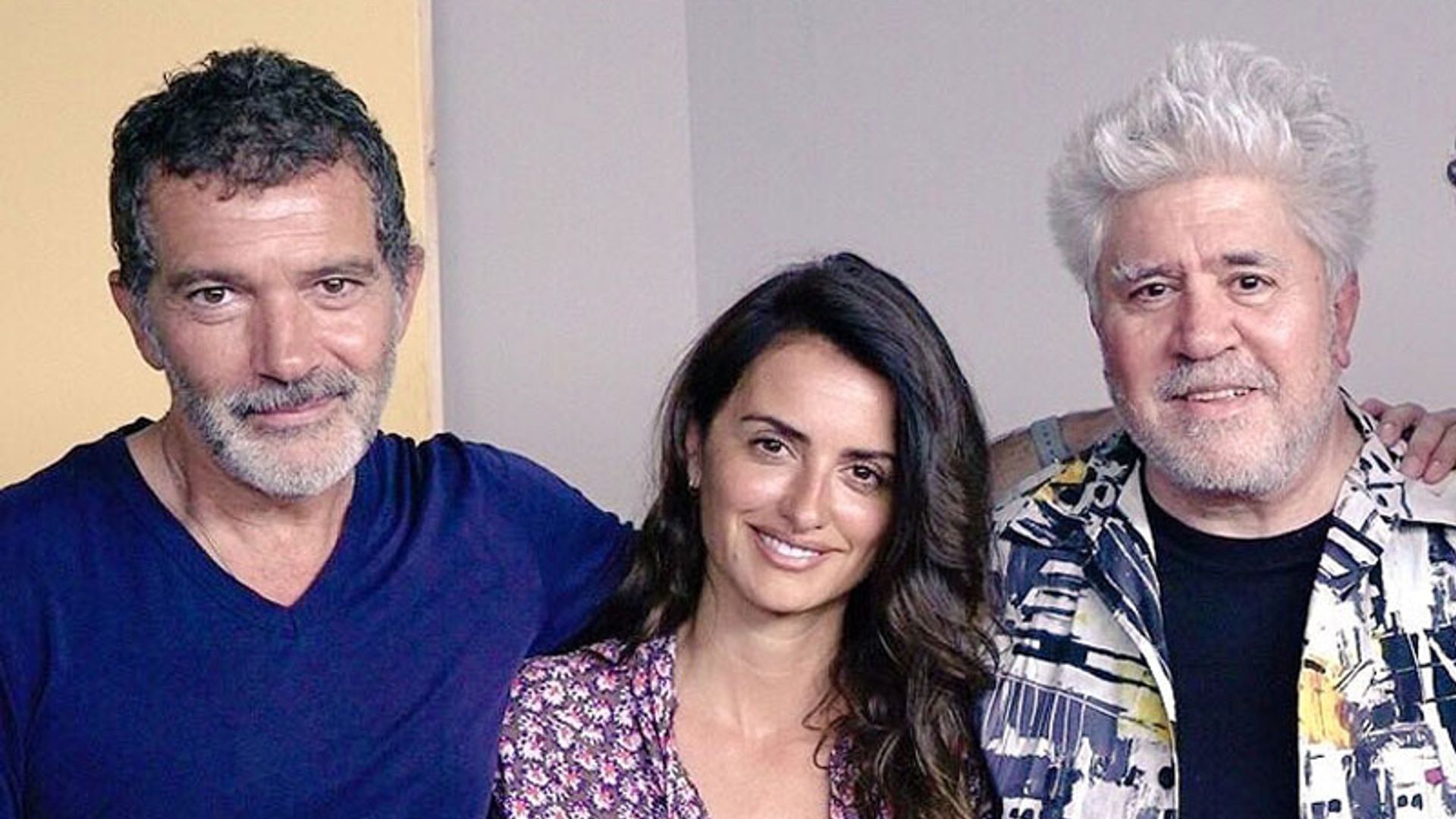 Antonio Banderas, Penélope Cruz y Pedro Almodóvar, el encuentro más esperado