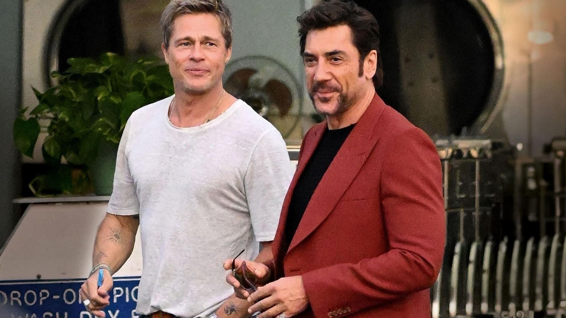 En imágenes: la sorprendente amistad de Brad Pitt y Javier Bardem