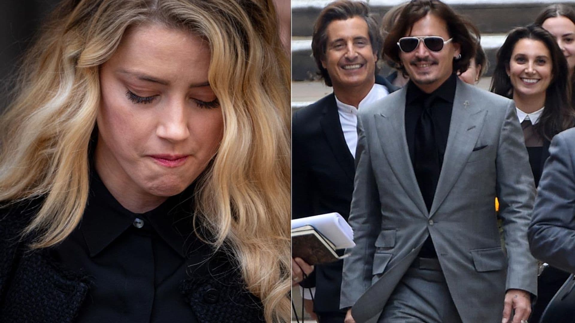 Las lágrimas de Amber Heard en el final del juicio de Johnny Depp