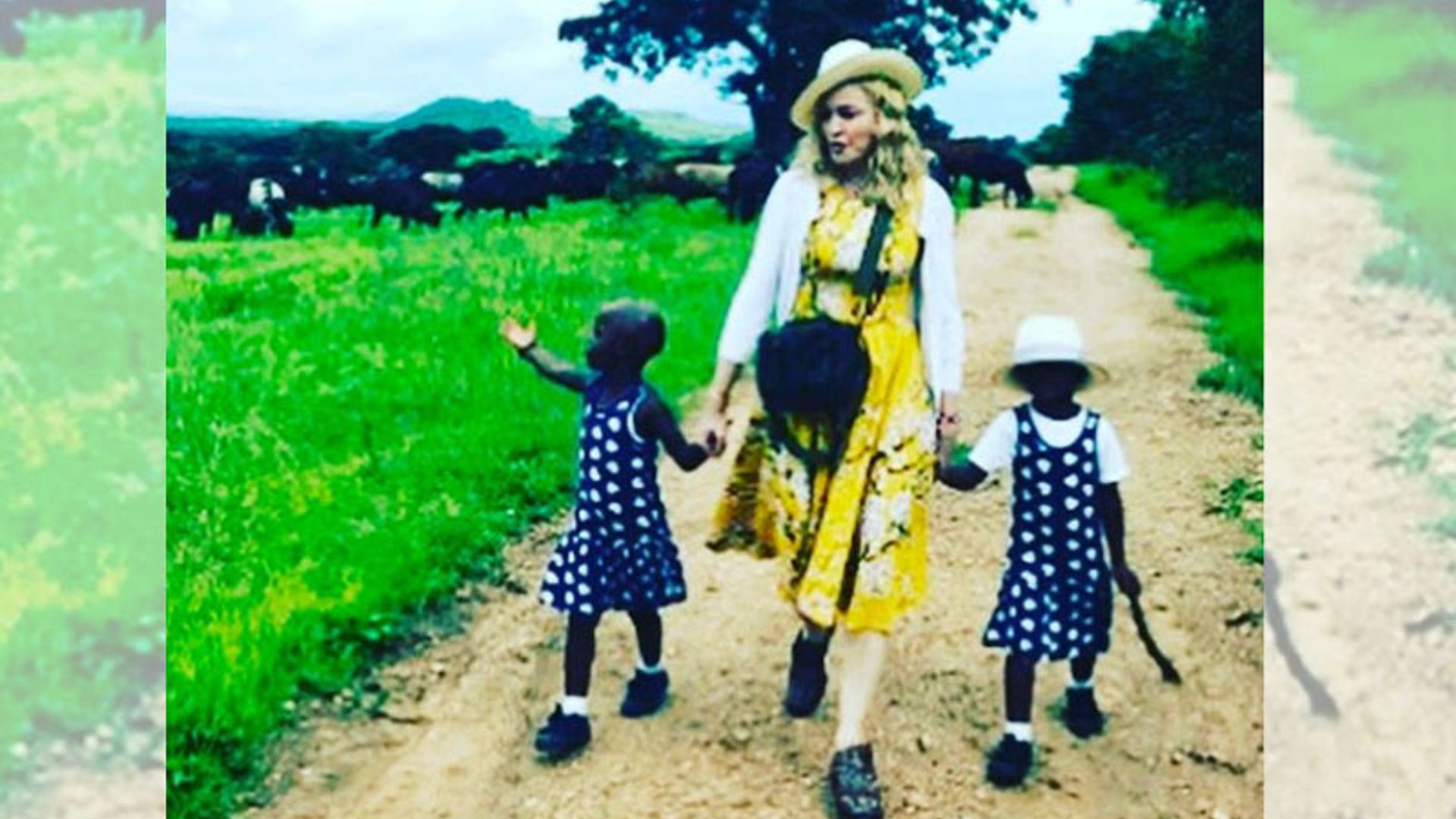 La fotografía con la que Madonna confirma la adopción de dos niñas de Malawi