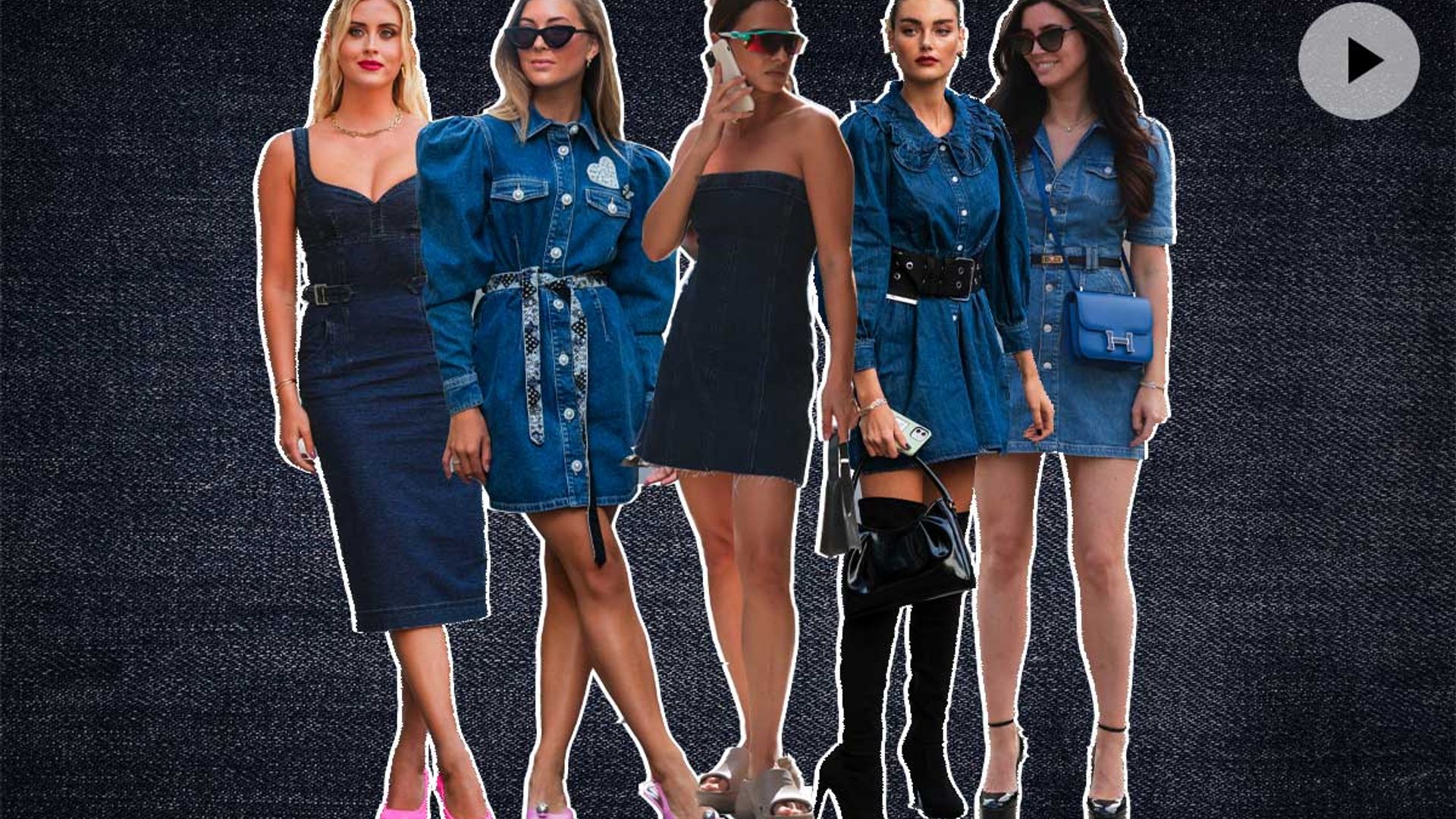 Si eres de vaqueros, ficha el vestido denim convertido en 'supertendencia'