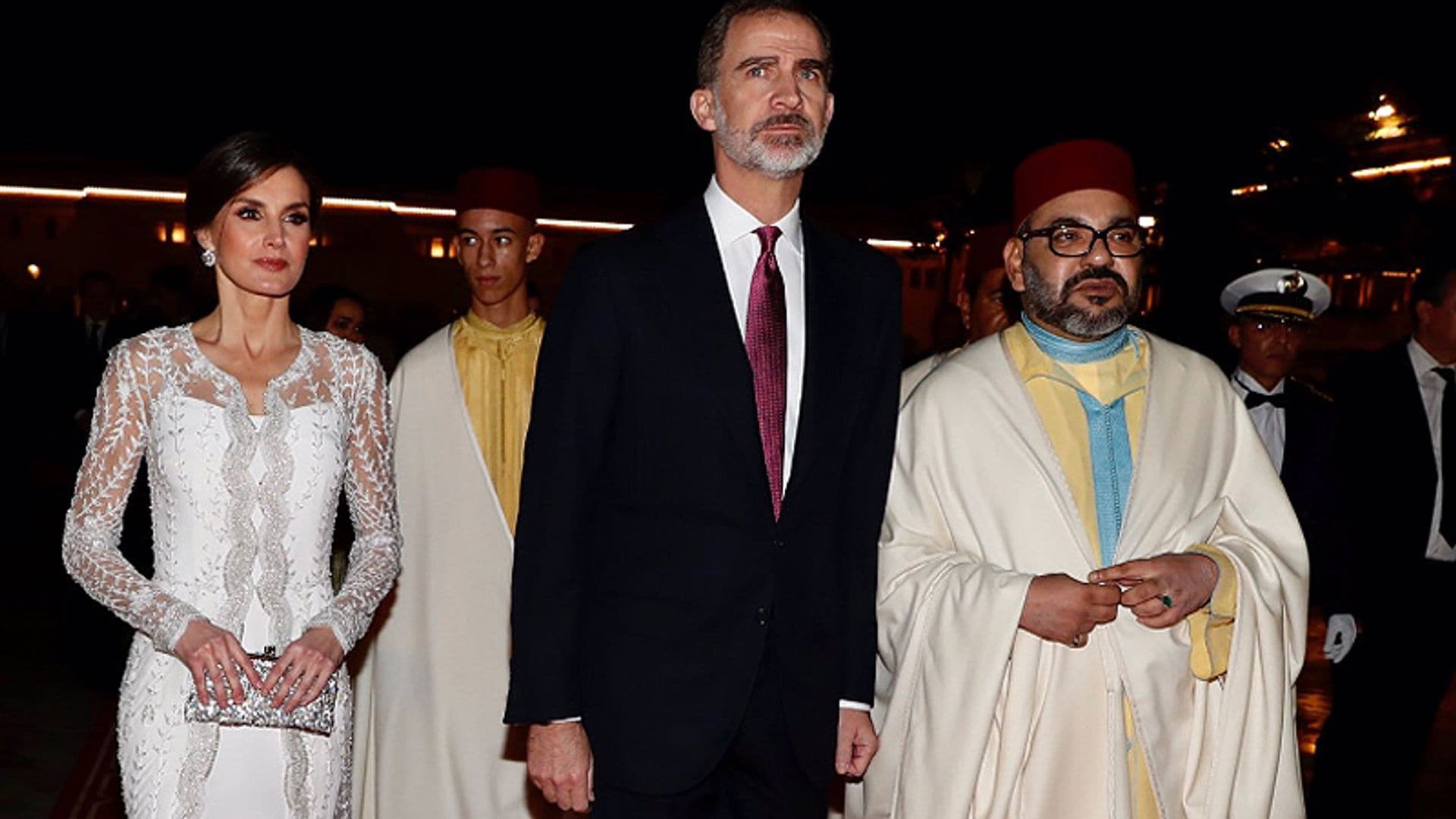 El Palacio de Rabat se viste de gala para recibir a don Felipe y doña Letizia