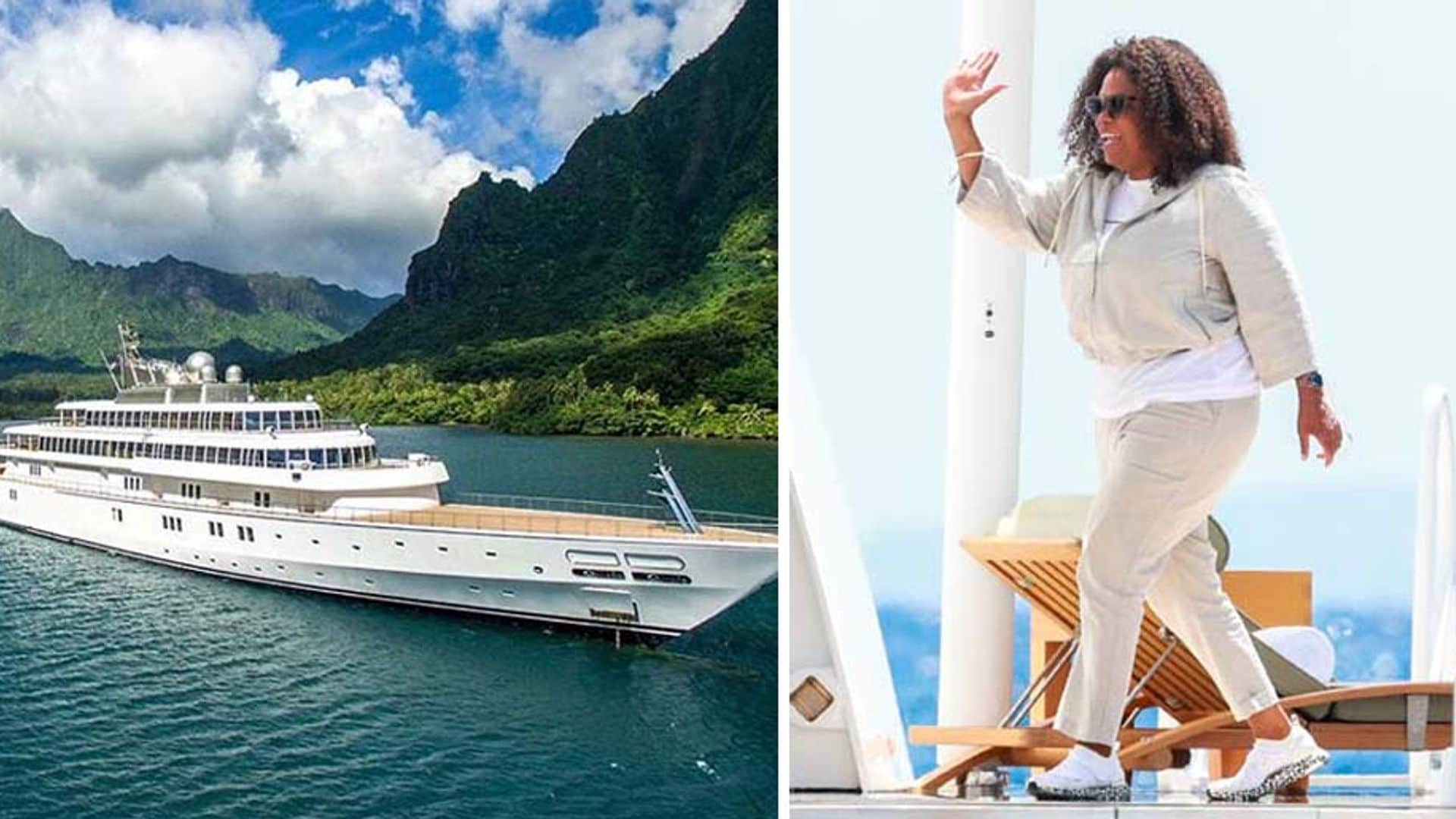 ¡Las vacaciones en mega-yate de Oprah Winfrey te dejarán con la boca abierta!