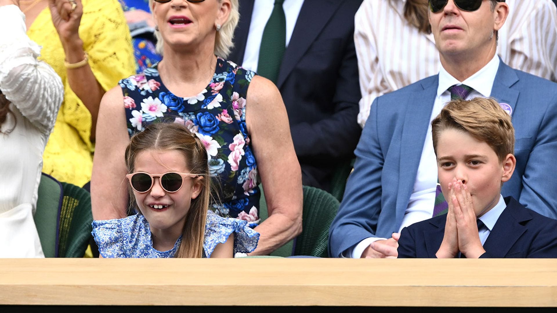 Los príncipes Charlotte y George acaparan el protagonismo en la final de Wimbledon con sus gestos más divertidos