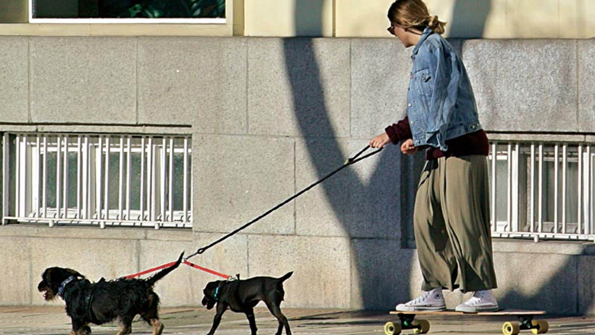 Blanca Suárez inventa un divertido deporte, el 'skate dog', ¿sabes cómo se practica?