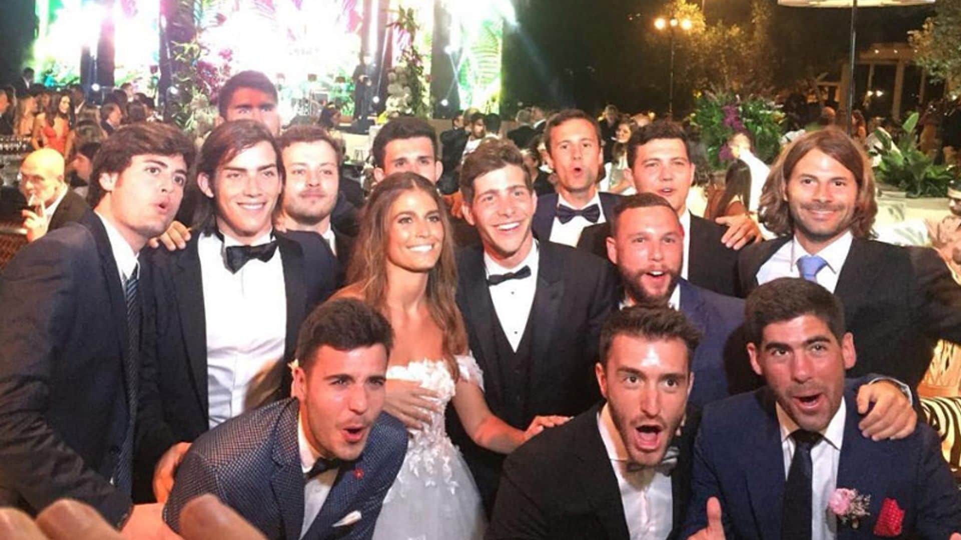 El divertido 'fiestón' de la boda de Sergi Roberto y Coral Simanovich