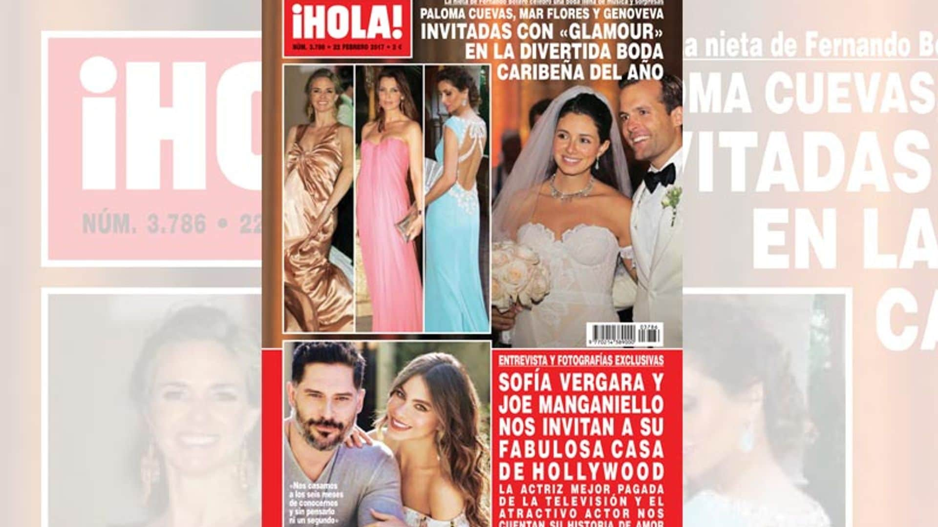 En ¡HOLA!, Paloma Cuevas, Mar Flores y Genoveva Casanova, invitadas con 'glamour' en la divertida boda caribeña del año