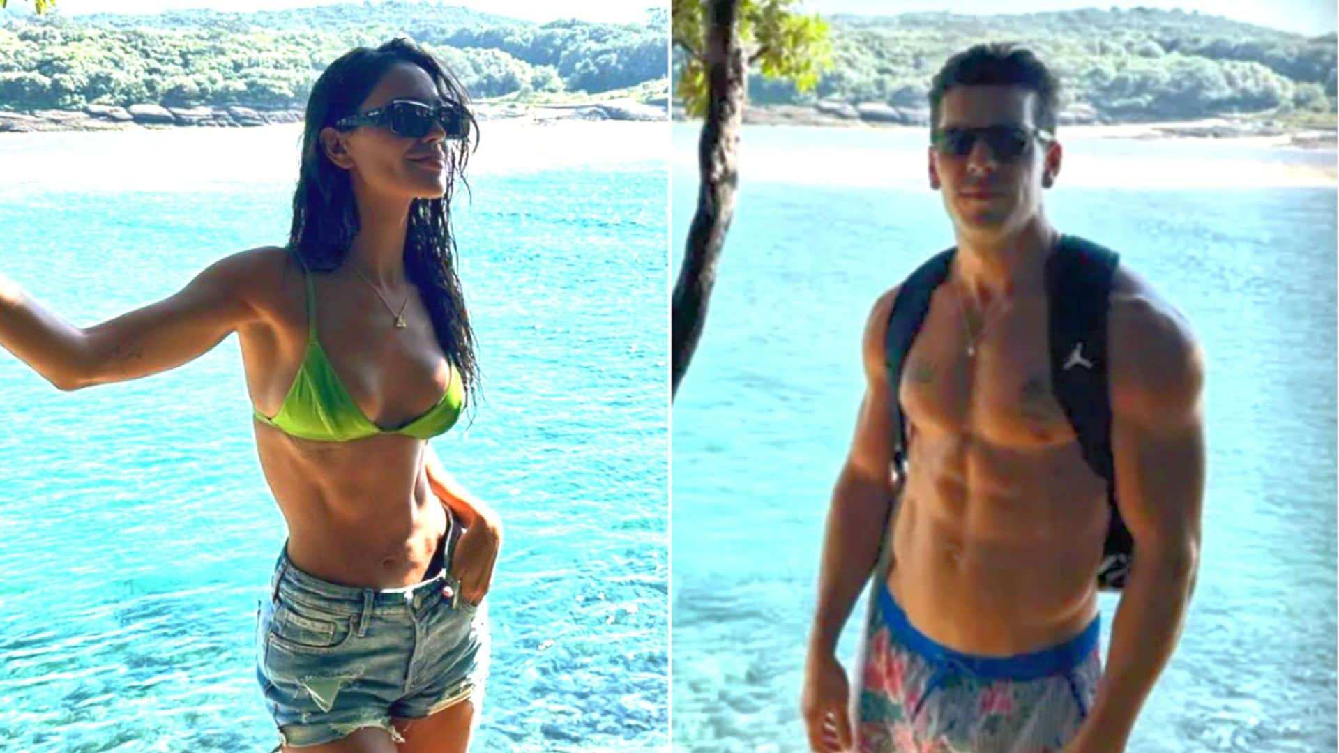 Mario Casas y Eiza González pasean su incipiente relación por las playas de Cantabria