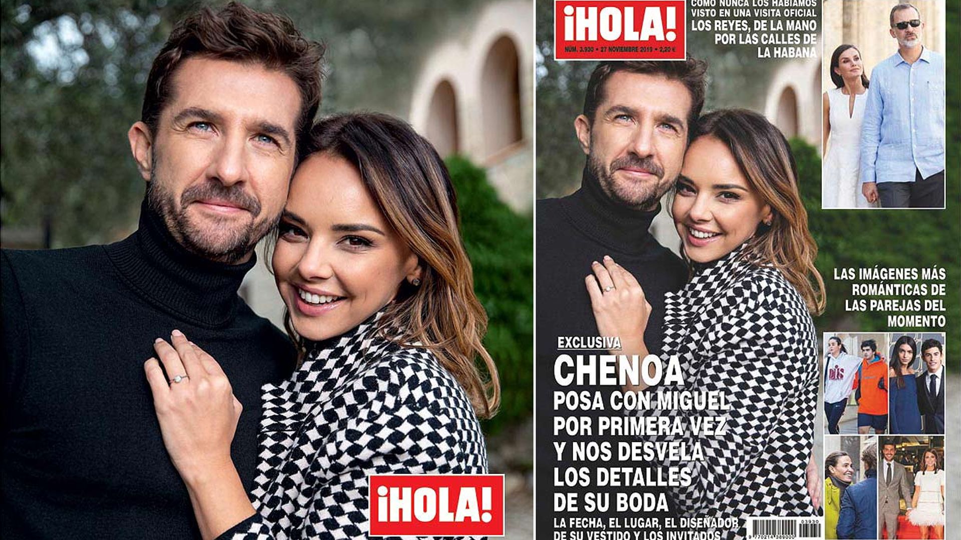 Exclusiva en ¡HOLA!, Chenoa posa con Miguel por primera vez y nos desvela los detalles de su boda