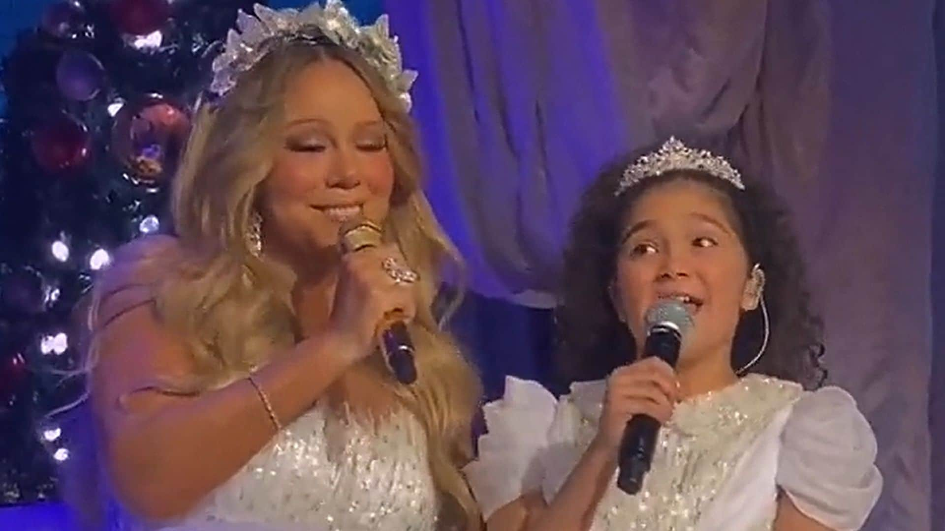 Mariah Carey sorprende al público durante un concierto con un dúo junto a su hija Monroe