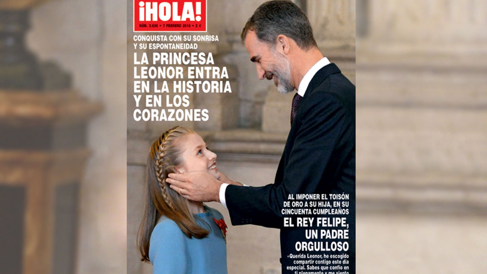 En ¡HOLA!: la princesa Leonor entra en la historia y en los corazones