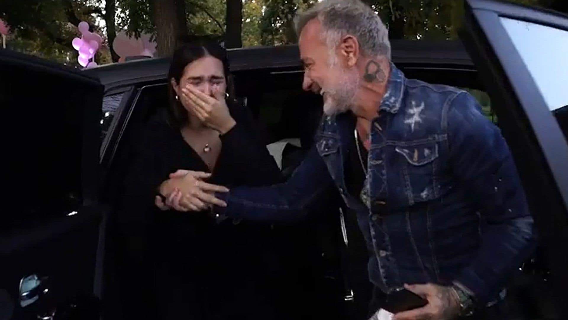 Gianluca Vacchi y Sharon Fonseca llegan a casa con su hija y la bienvenida no puede ser más emocionante