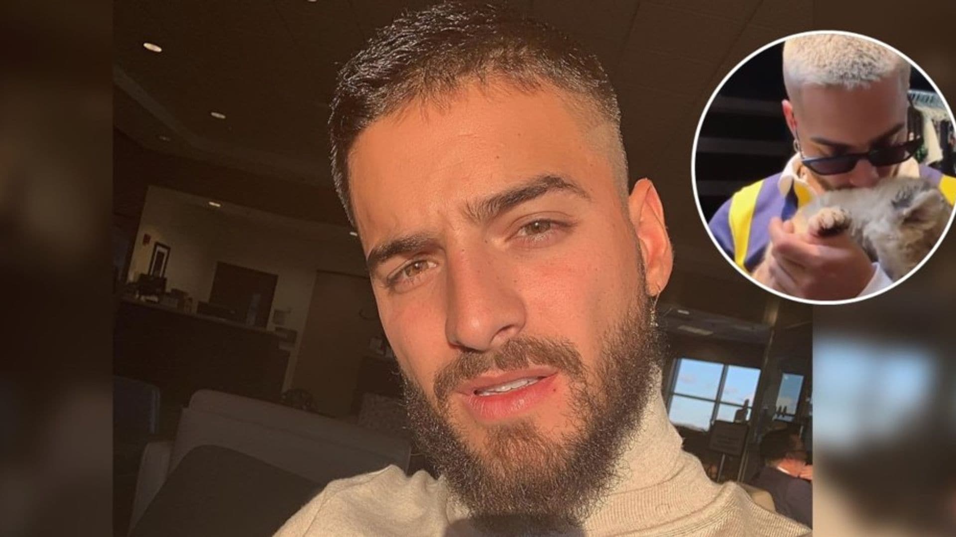 Maluma lanza un contundente mensaje a quienes lo criticaron por posar con un león bebé