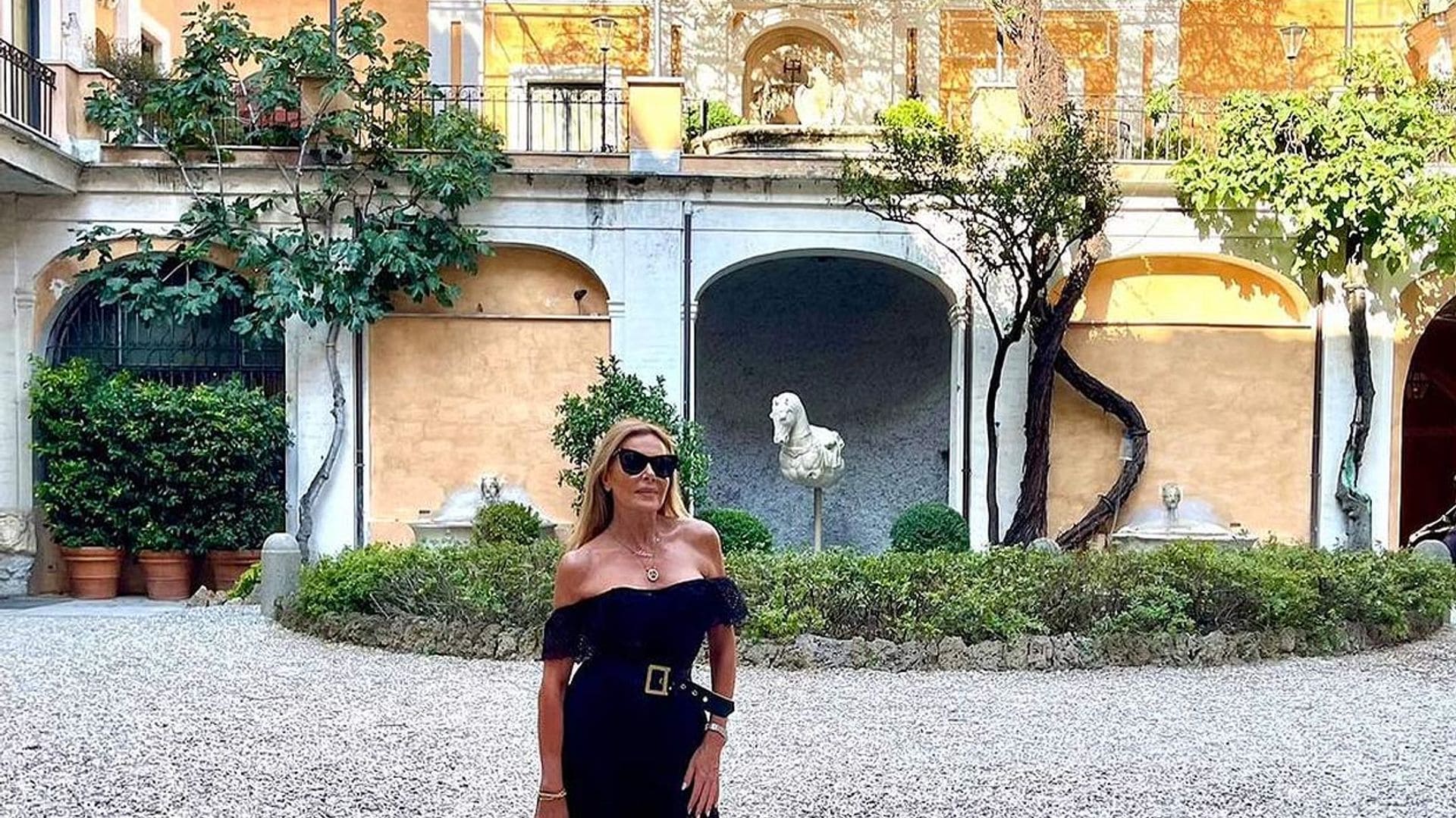 Ana Obregón revive la infancia de Aless en su visita al palacio de la familia Lecquio